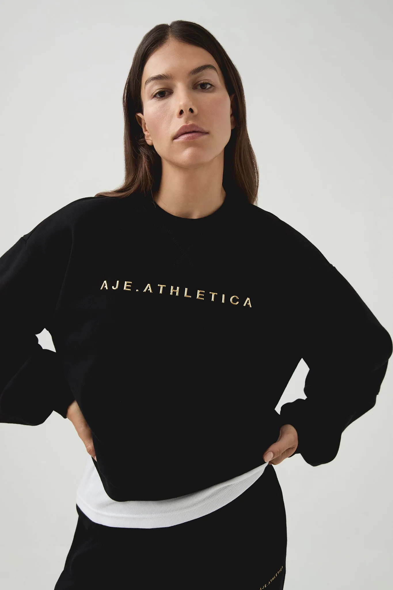 Gold Logo Crew 401 sold by Aje