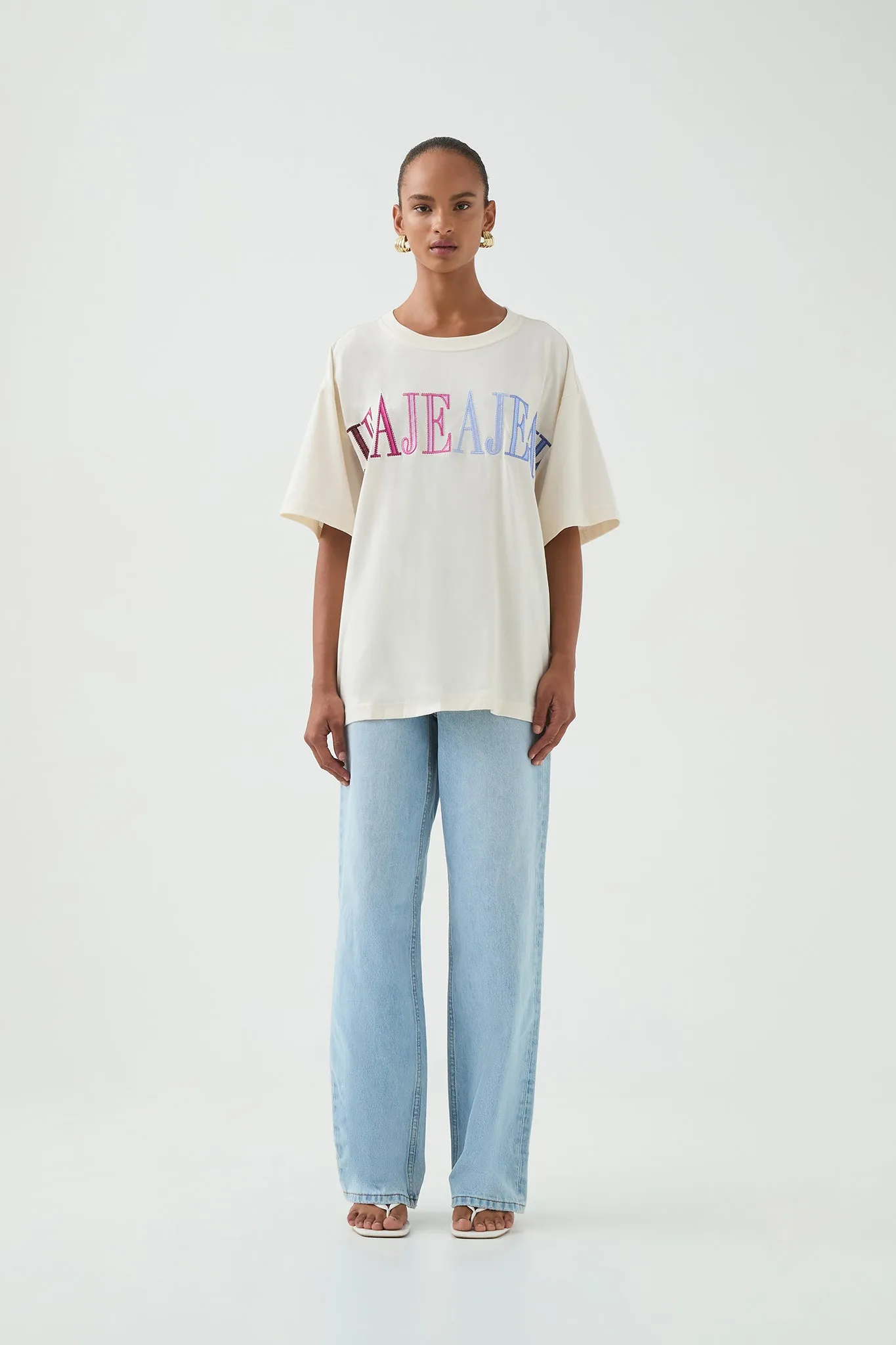 Vie Oversized Logo Tee sold by Aje product image thumbnail 3