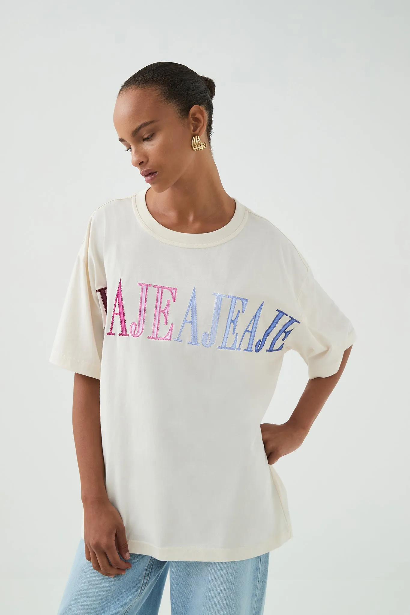 Vie Oversized Logo Tee sold by Aje product image thumbnail 4