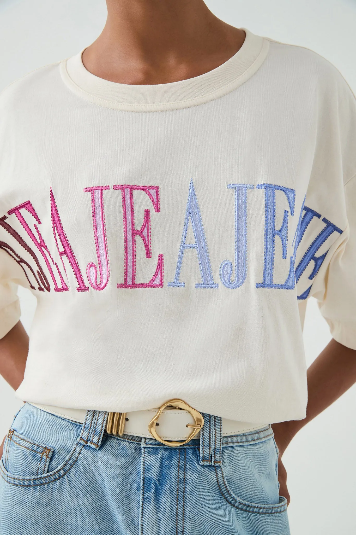 Vie Oversized Logo Tee sold by Aje product image thumbnail 5