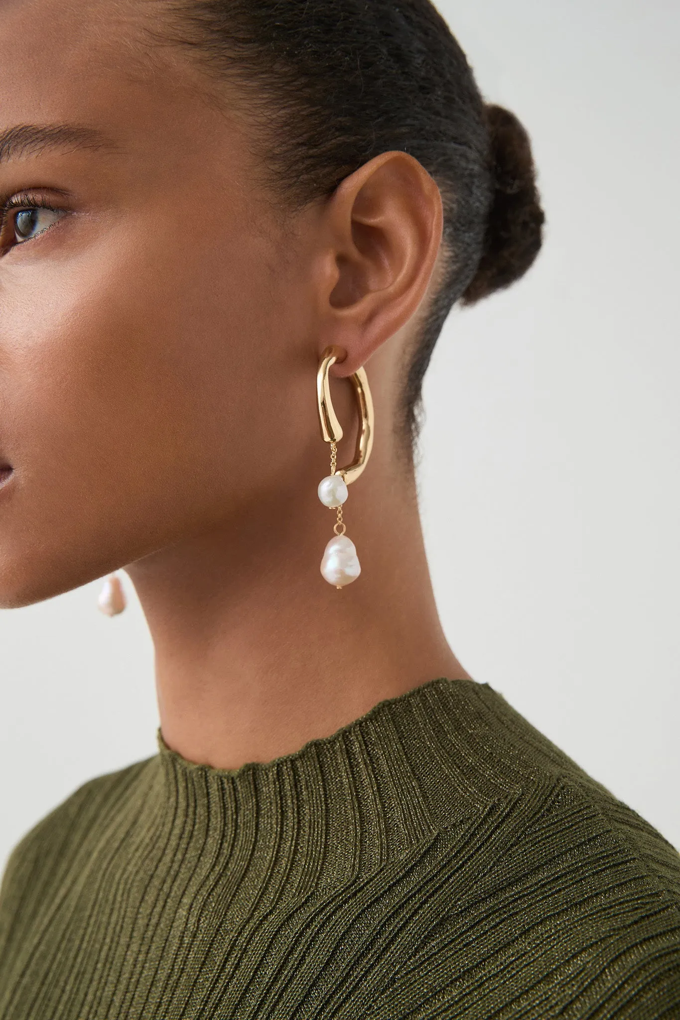 Talla Pearl Drop Hoop sold by Aje product image thumbnail 5