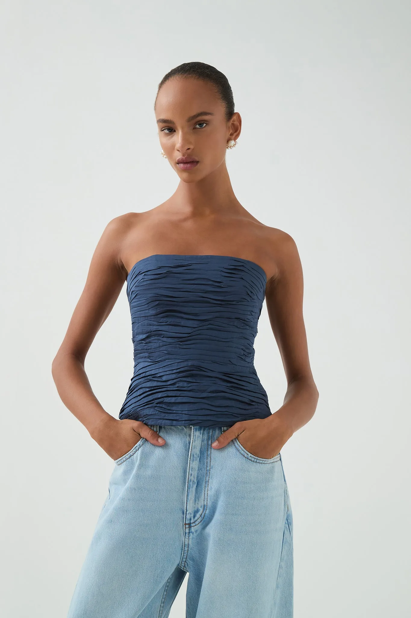 Sunbeam Ruched Bustier sold by Aje product image thumbnail 4