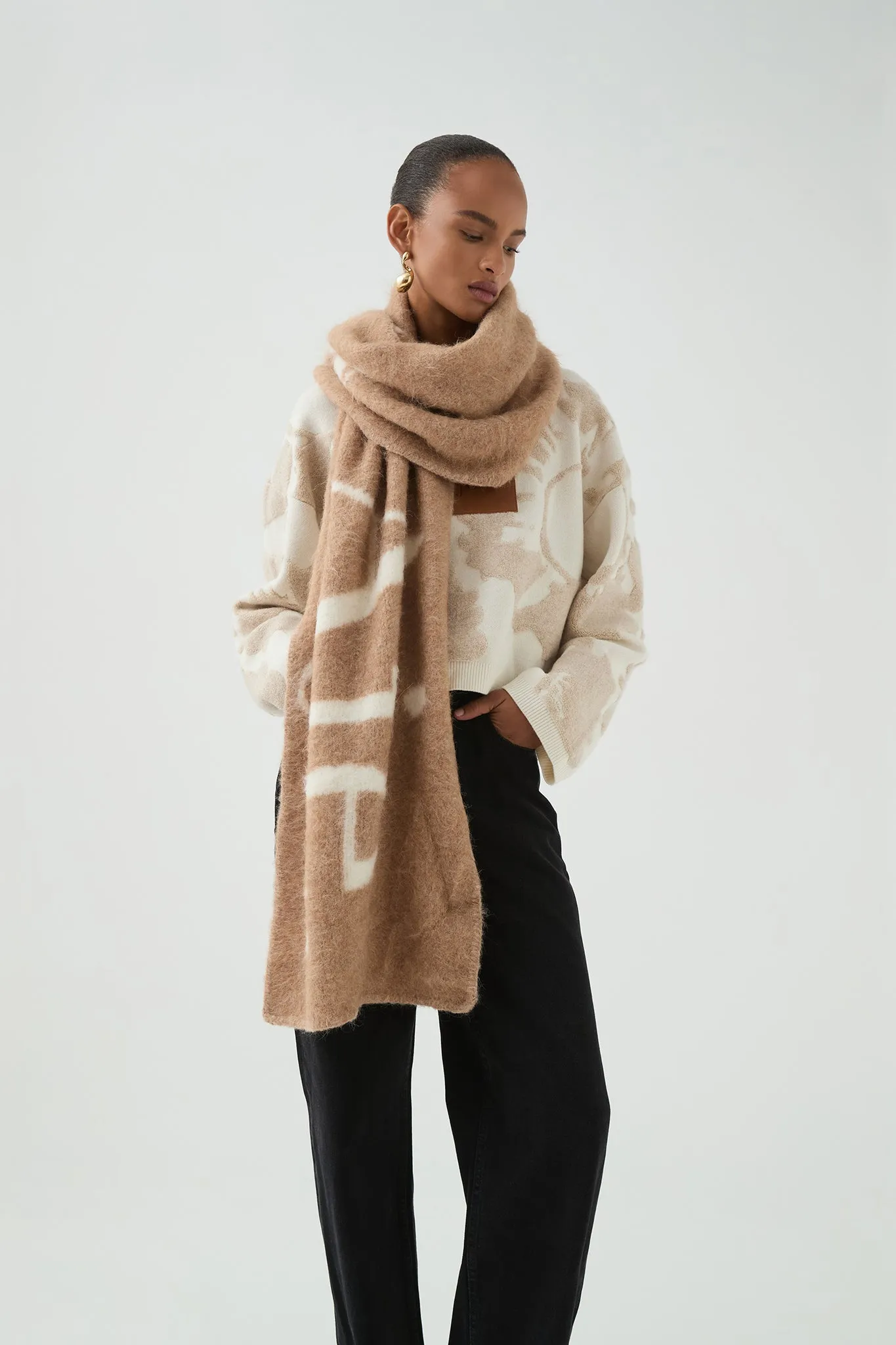 Savi Logo Scarf sold by Aje