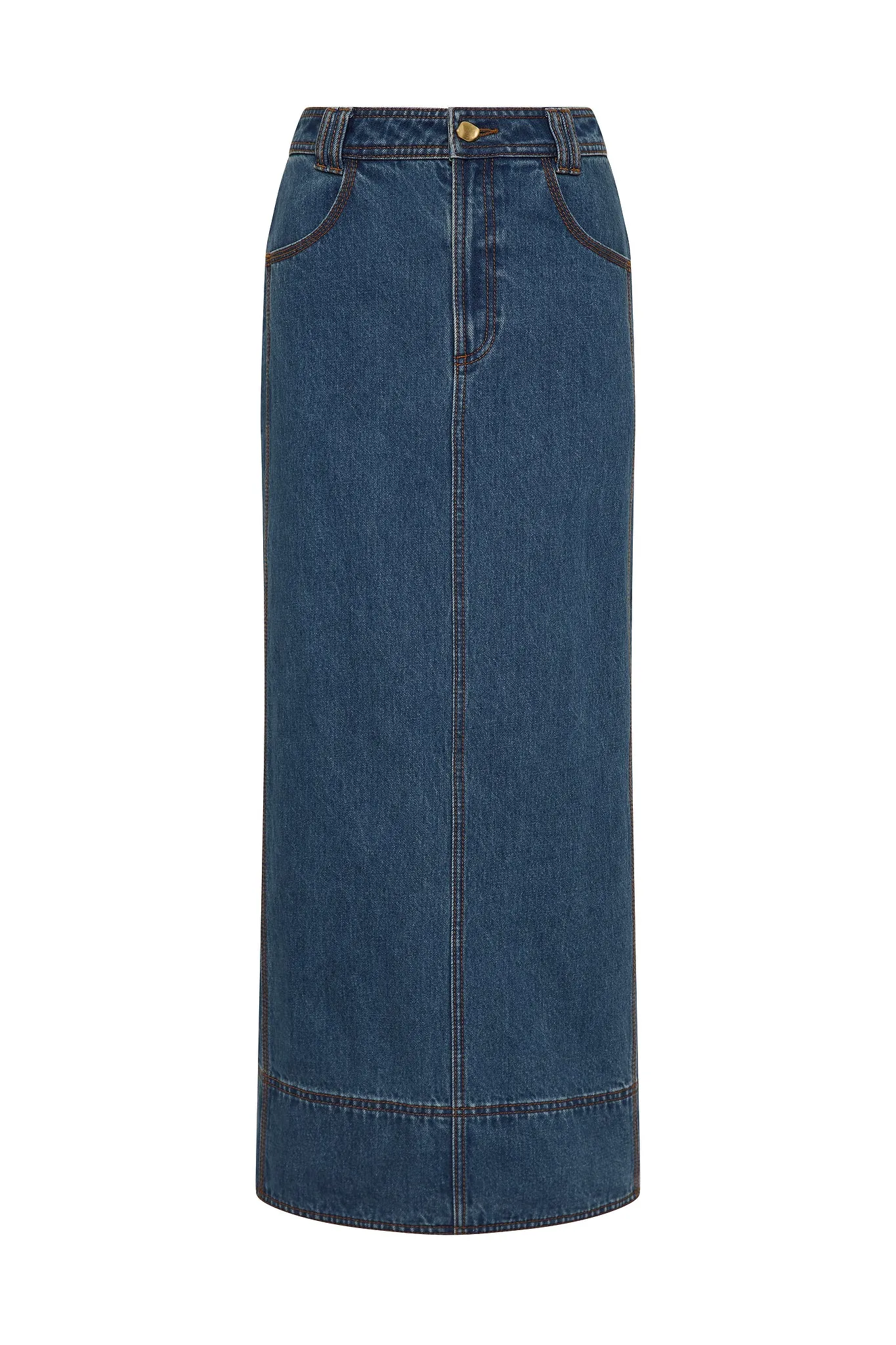 Phoenix Denim Midi Skirt sold by Aje product image thumbnail 2