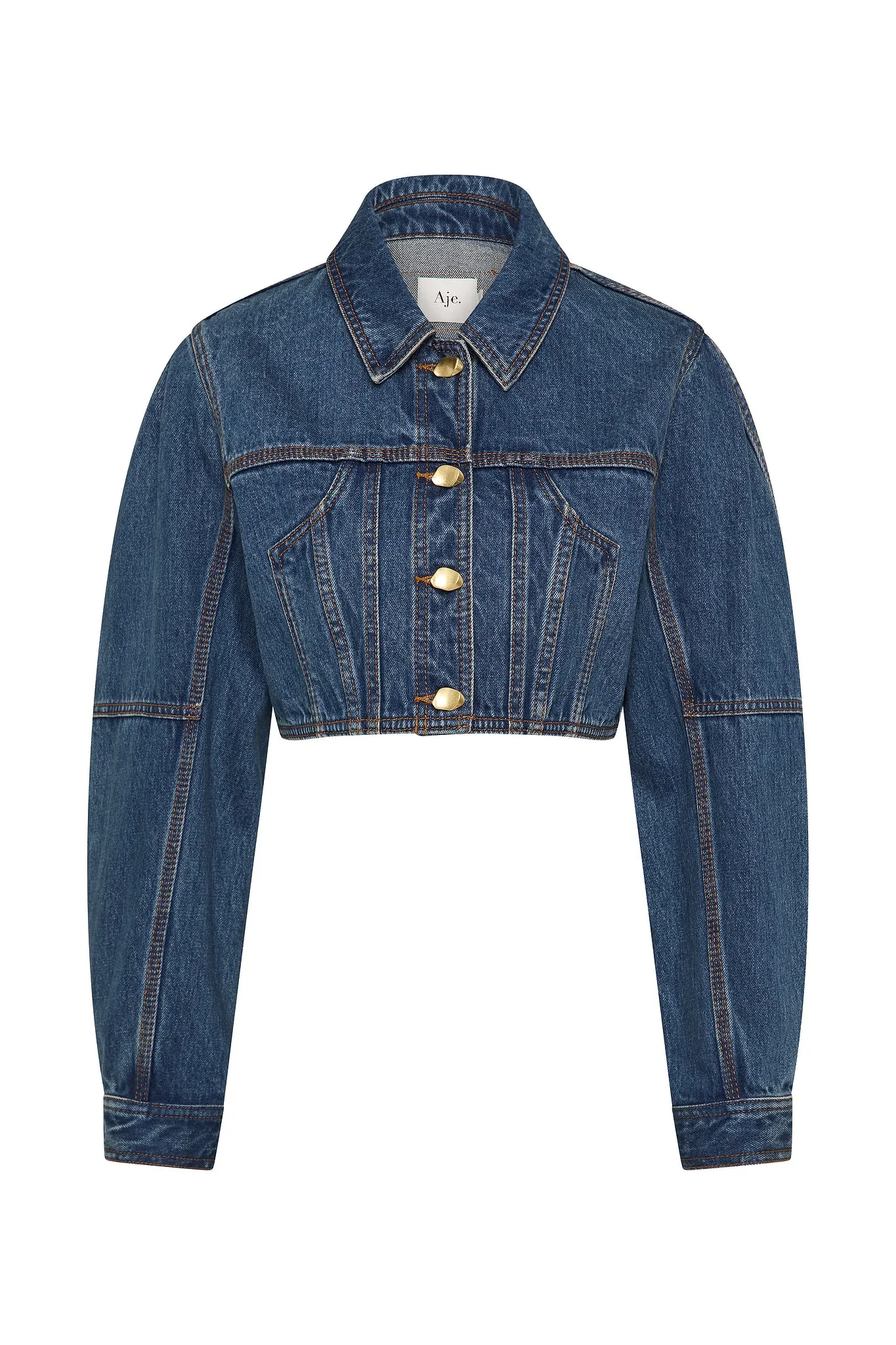 Phoenix Cropped Denim Jacket sold by Aje product image thumbnail 2
