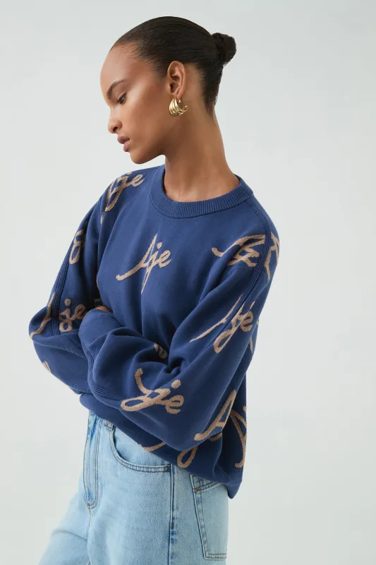 Liza Logo Knit Jumper sold by Aje