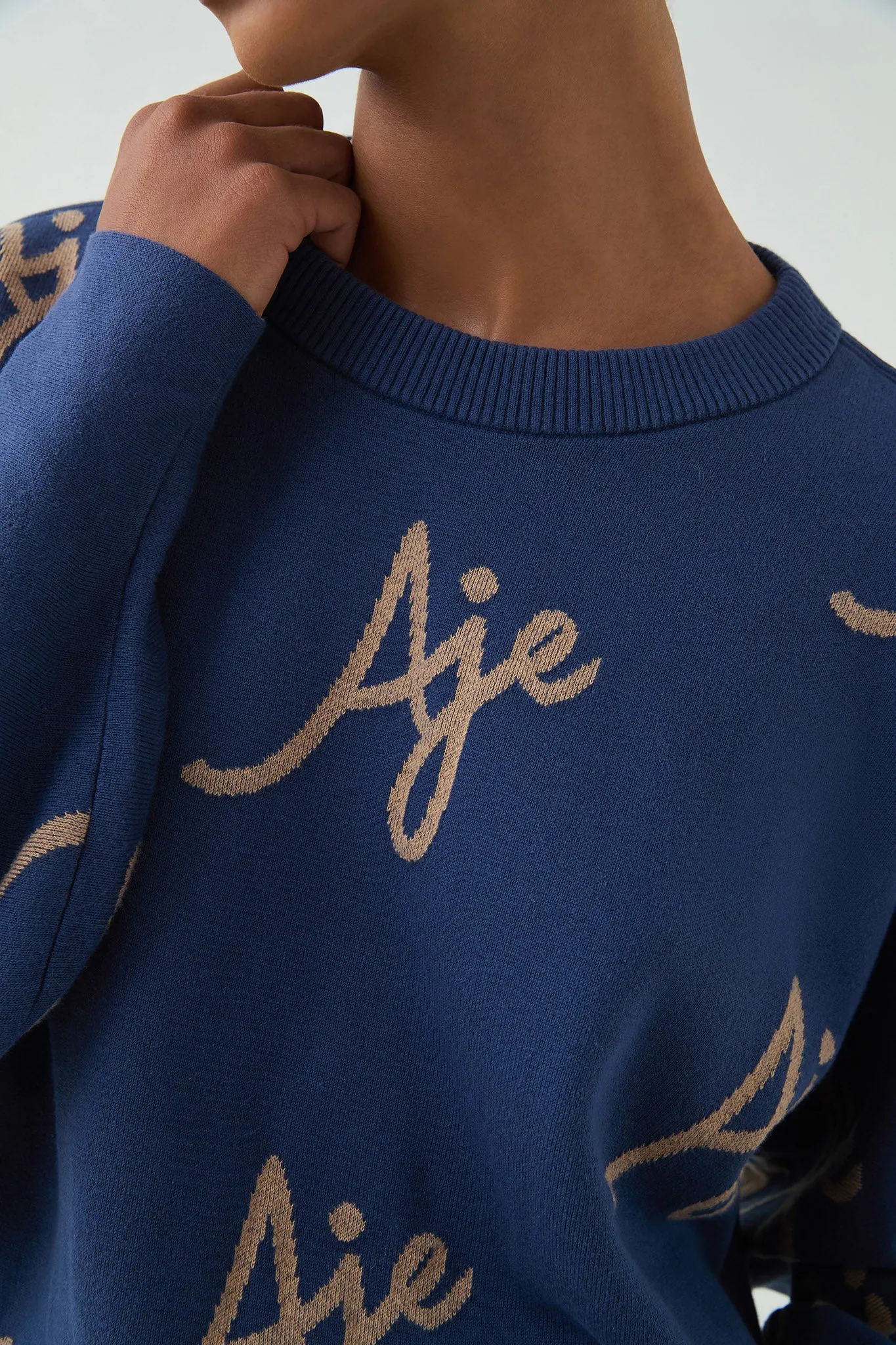 Liza Logo Knit Jumper sold by Aje product image thumbnail 5