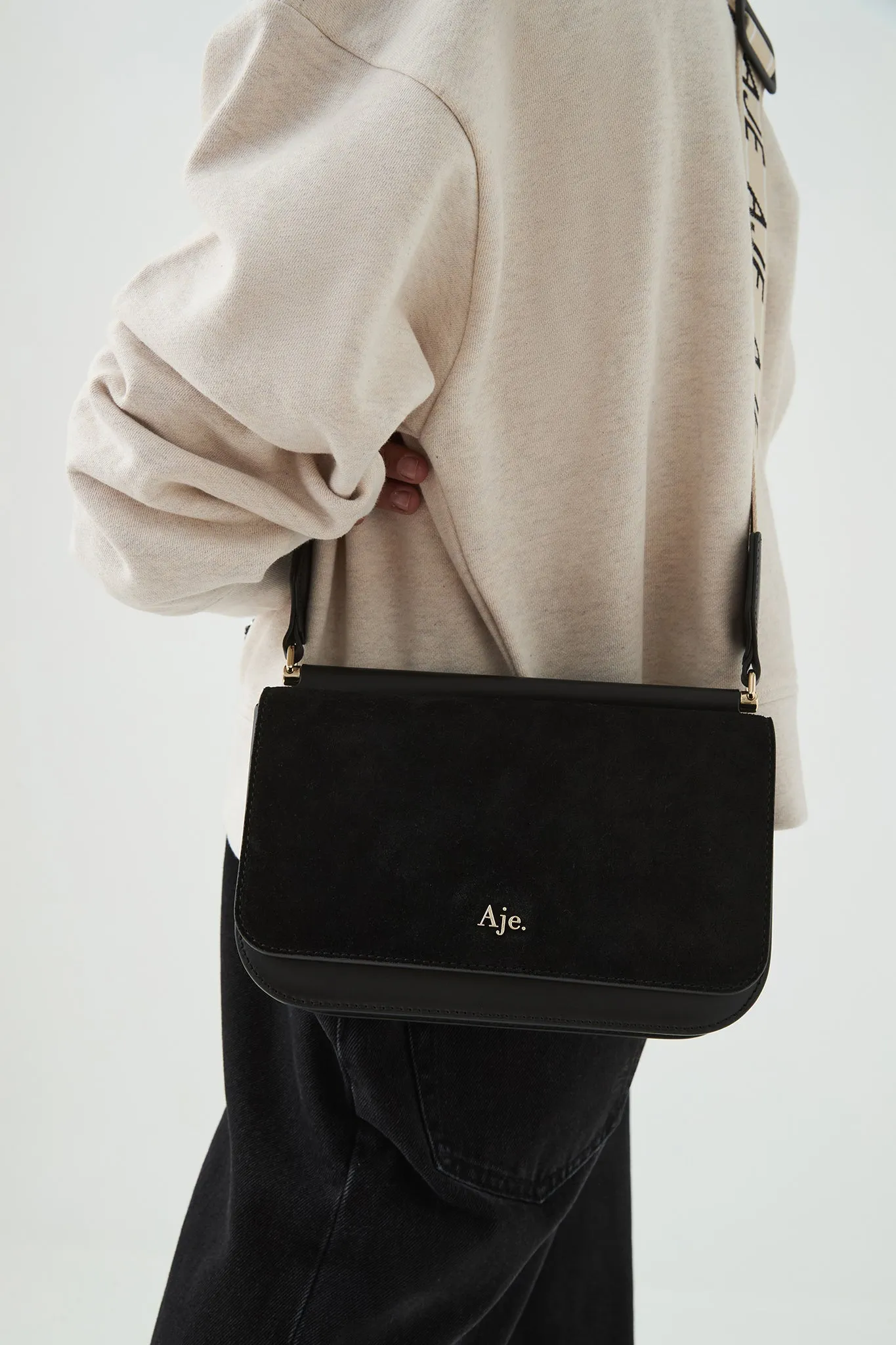 Large Nova Suede Crossbody sold by Aje