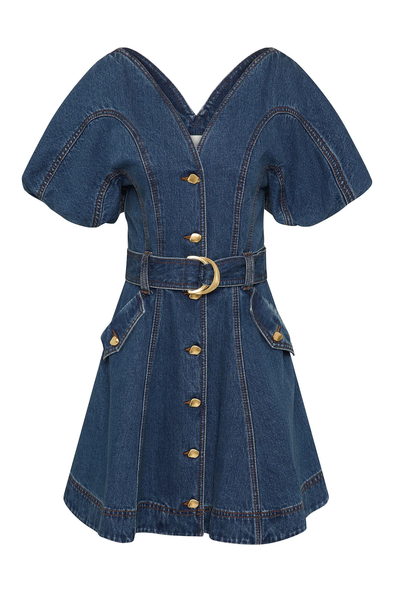 Harper Denim Mini Dress sold by Aje product image thumbnail 2