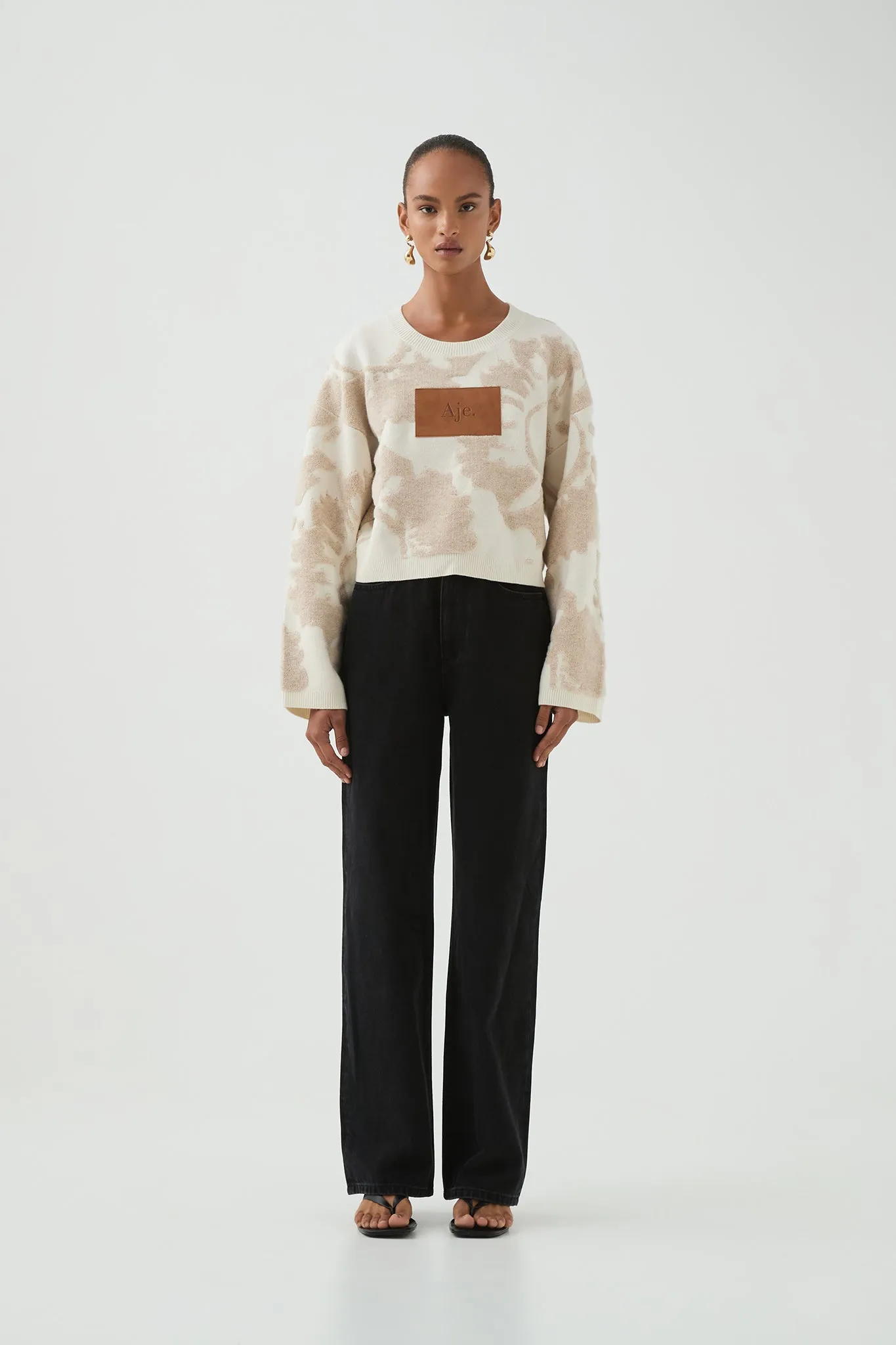 Emaline Cropped Knit Jumper sold by Aje product image thumbnail 3