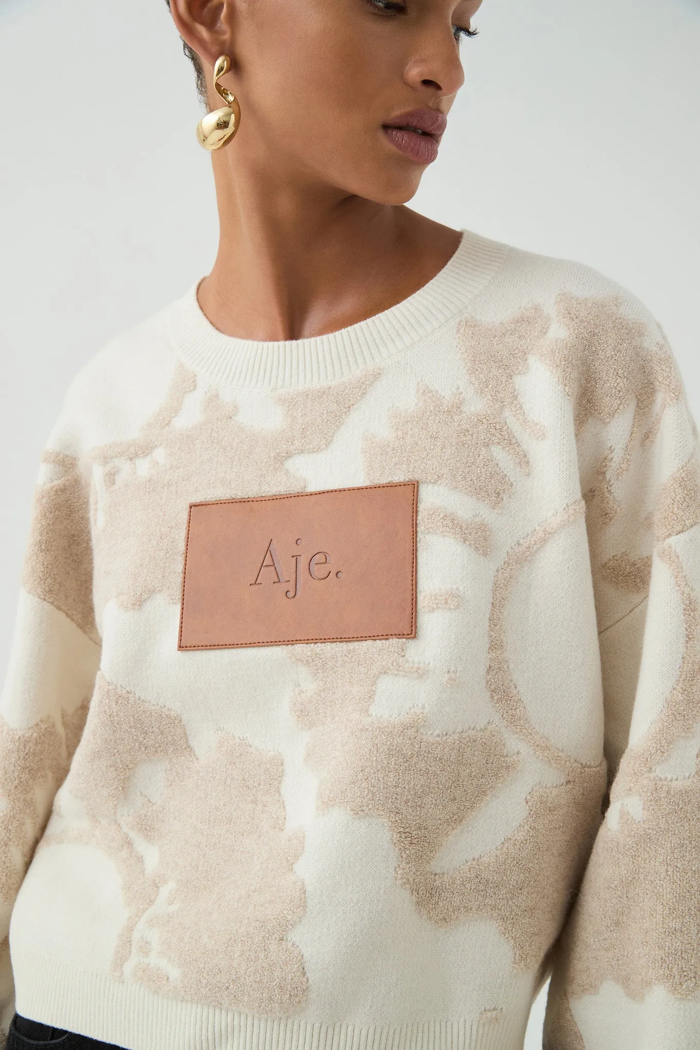 Emaline Cropped Knit Jumper sold by Aje product image thumbnail 4