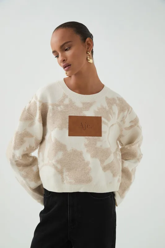 Emaline Cropped Knit Jumper sold by Aje