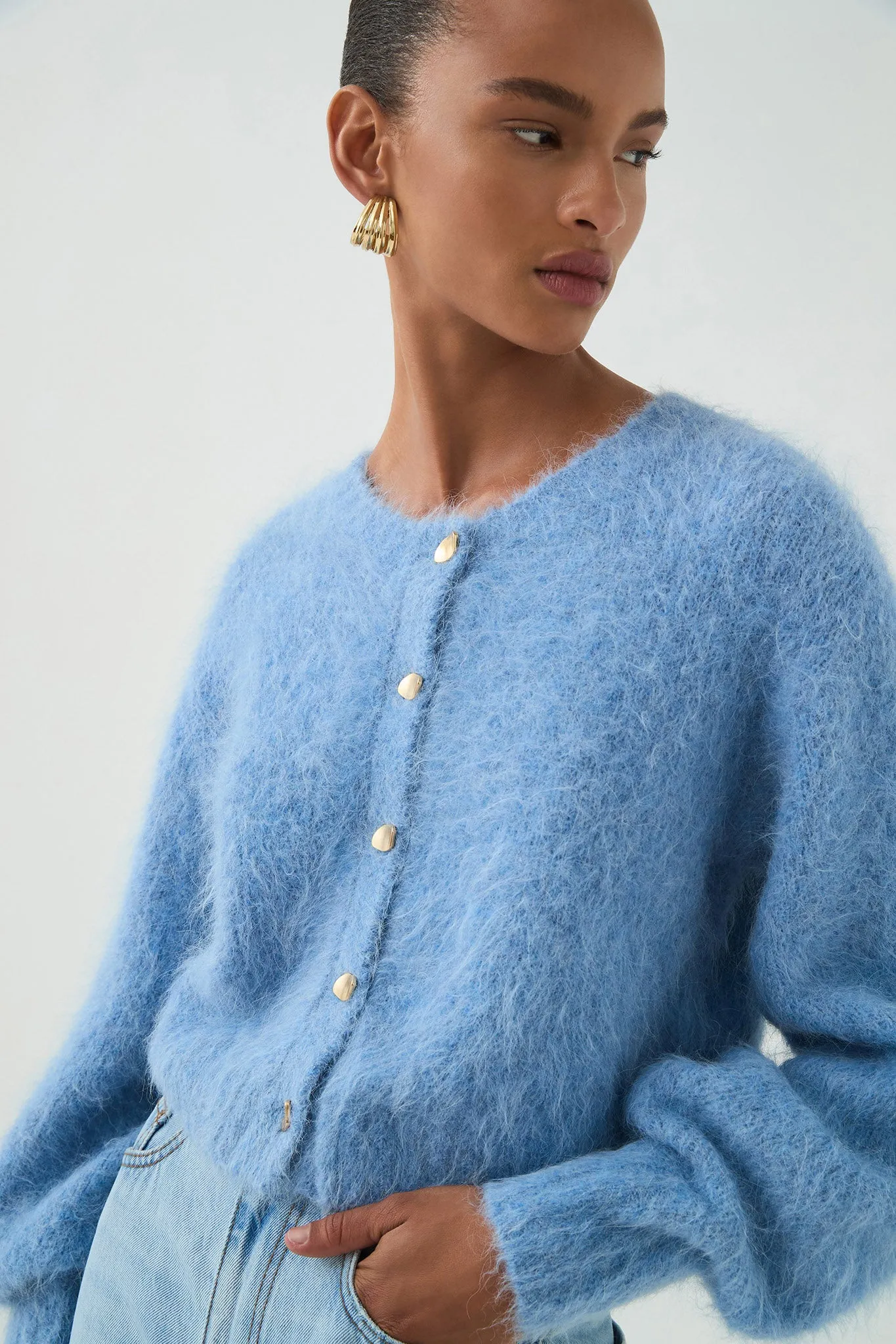 Celine Fluffy Cardigan sold by Aje product image thumbnail 4