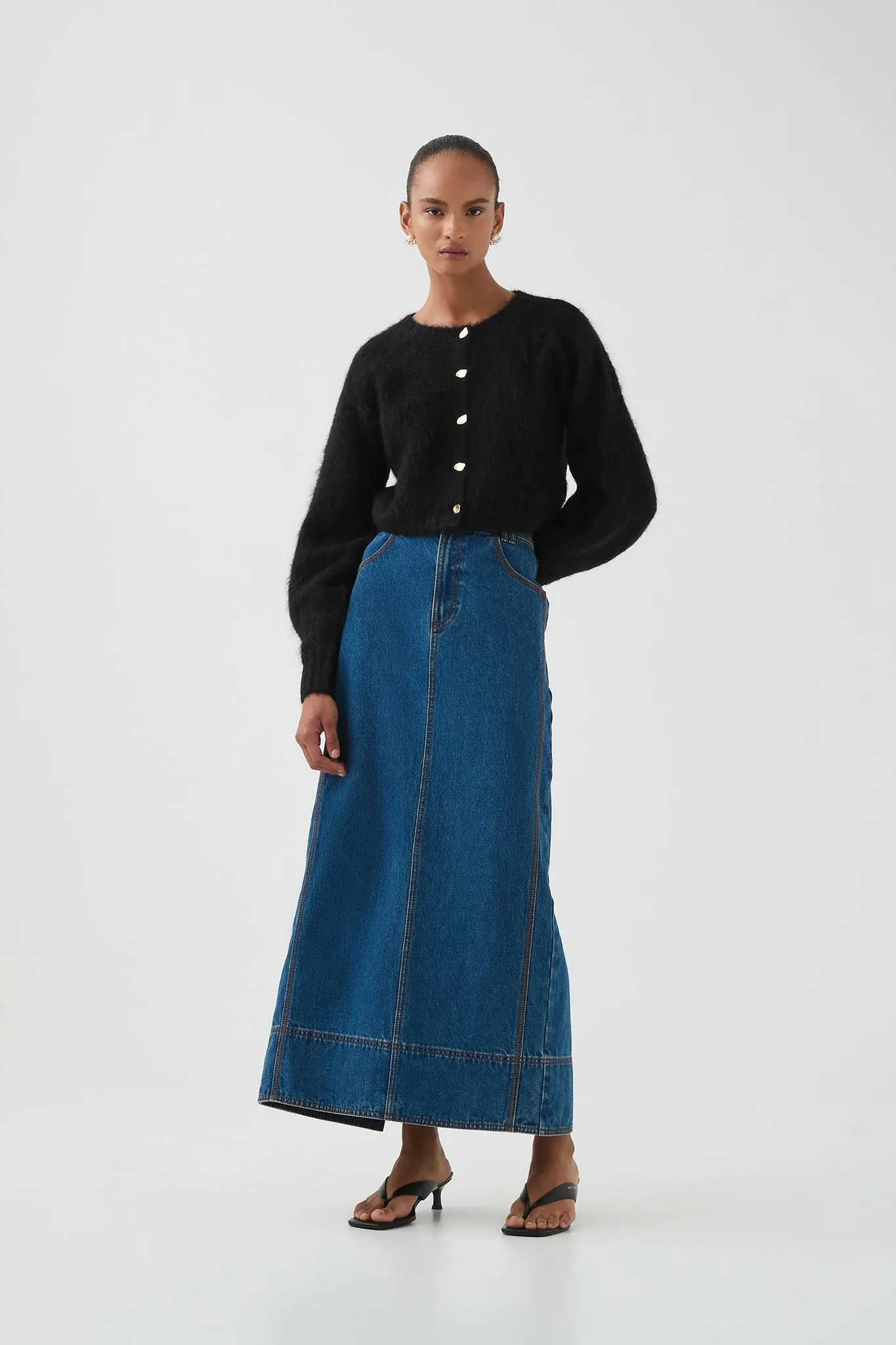 Celine Fluffy Cardigan sold by Aje