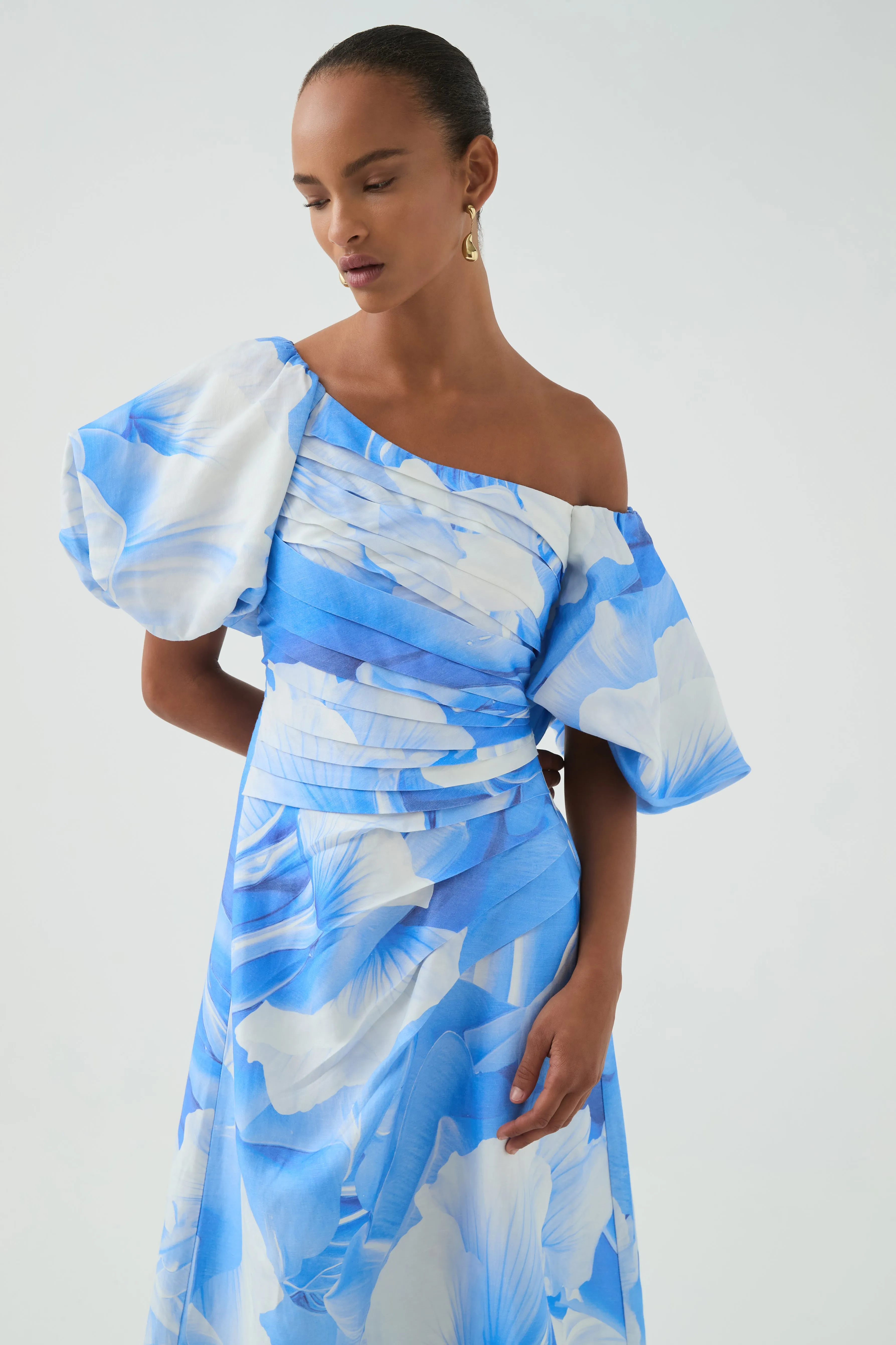 Cadence Ruched Midi Dress sold by Aje product image thumbnail 5