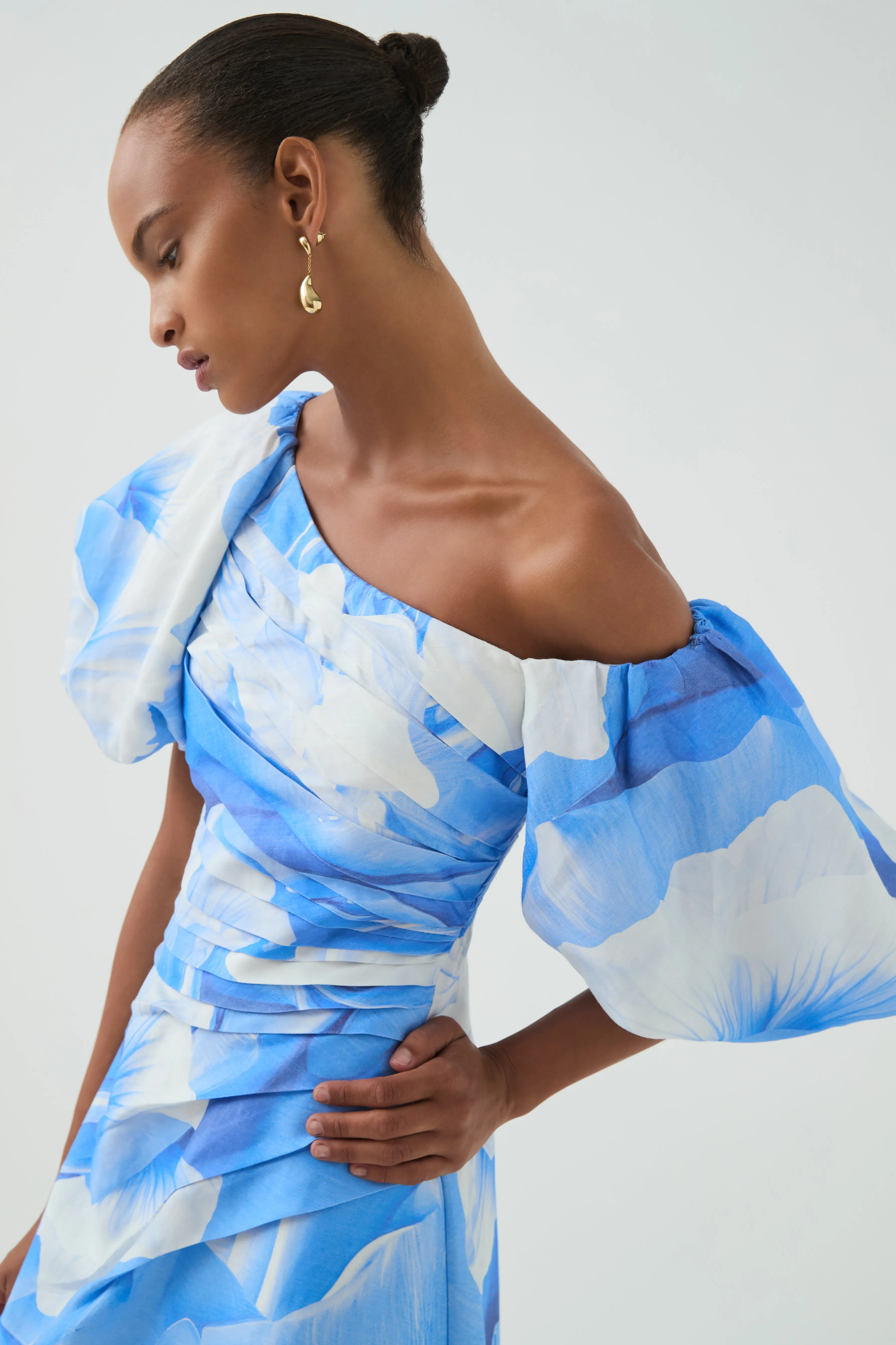 Cadence Ruched Midi Dress sold by Aje product image thumbnail 4