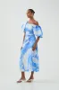 Cadence Ruched Midi Dress sold by Aje