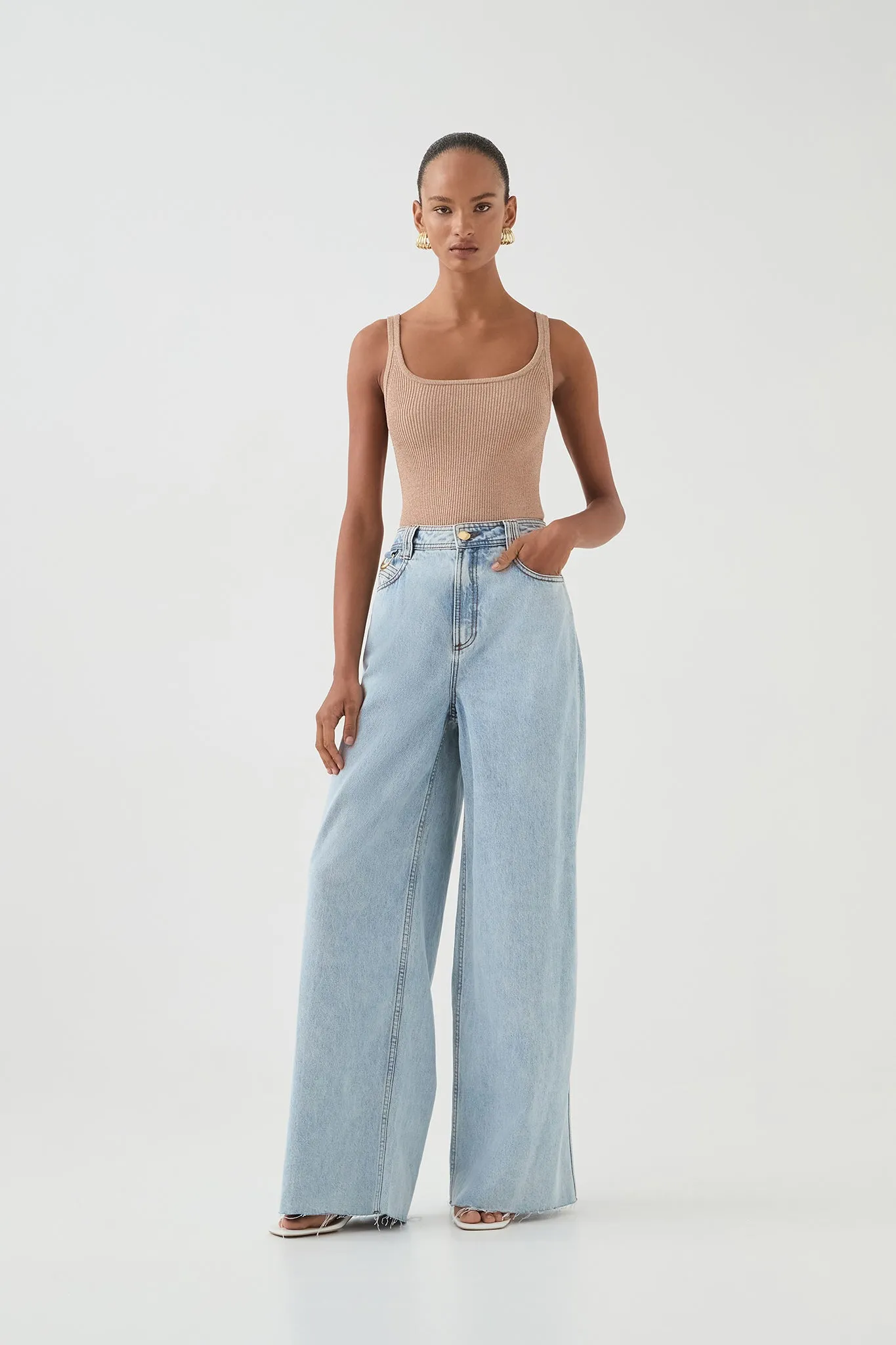 Breeze Knit Tank sold by Aje product image thumbnail 3