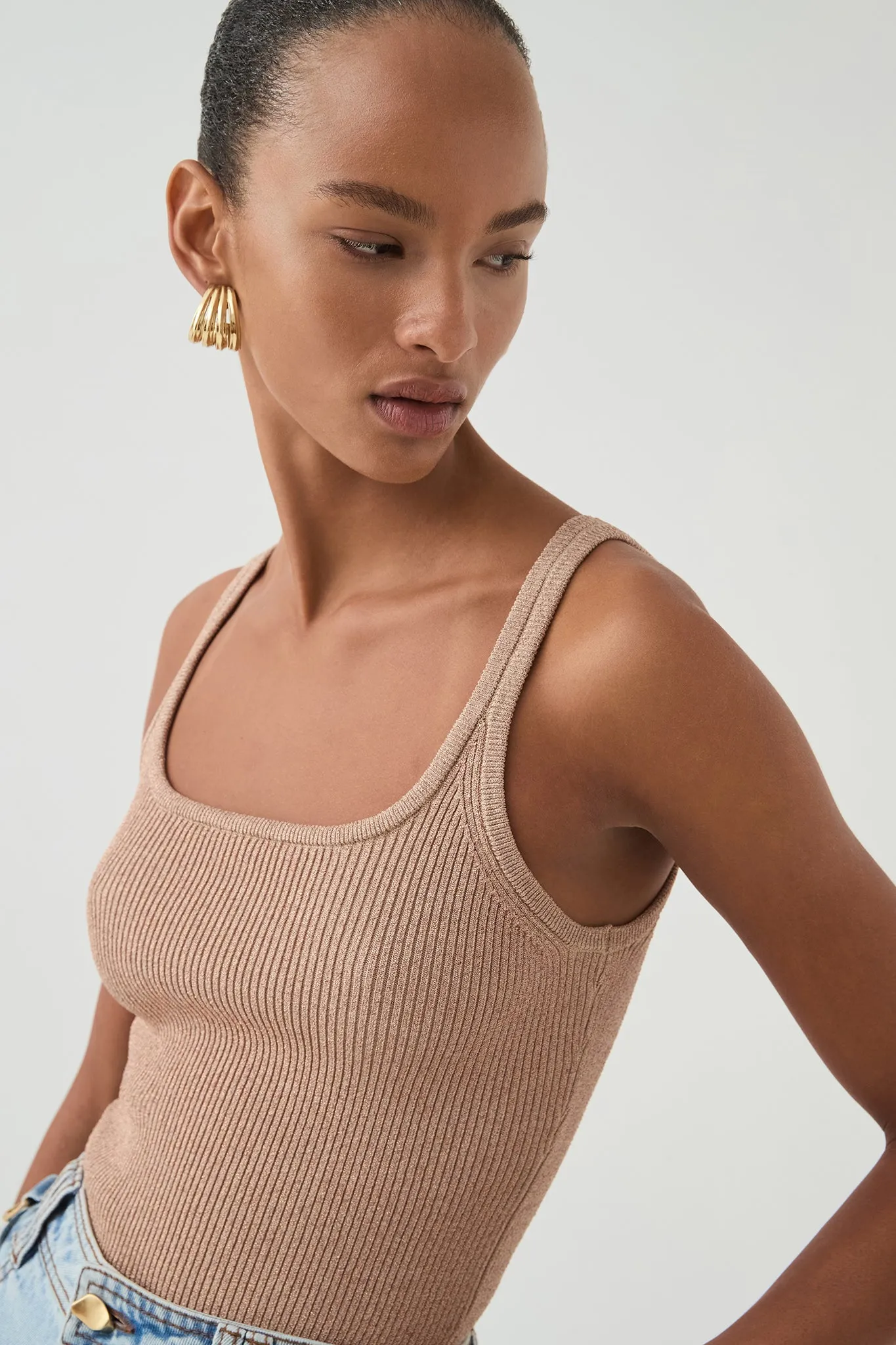 Breeze Knit Tank sold by Aje product image thumbnail 4