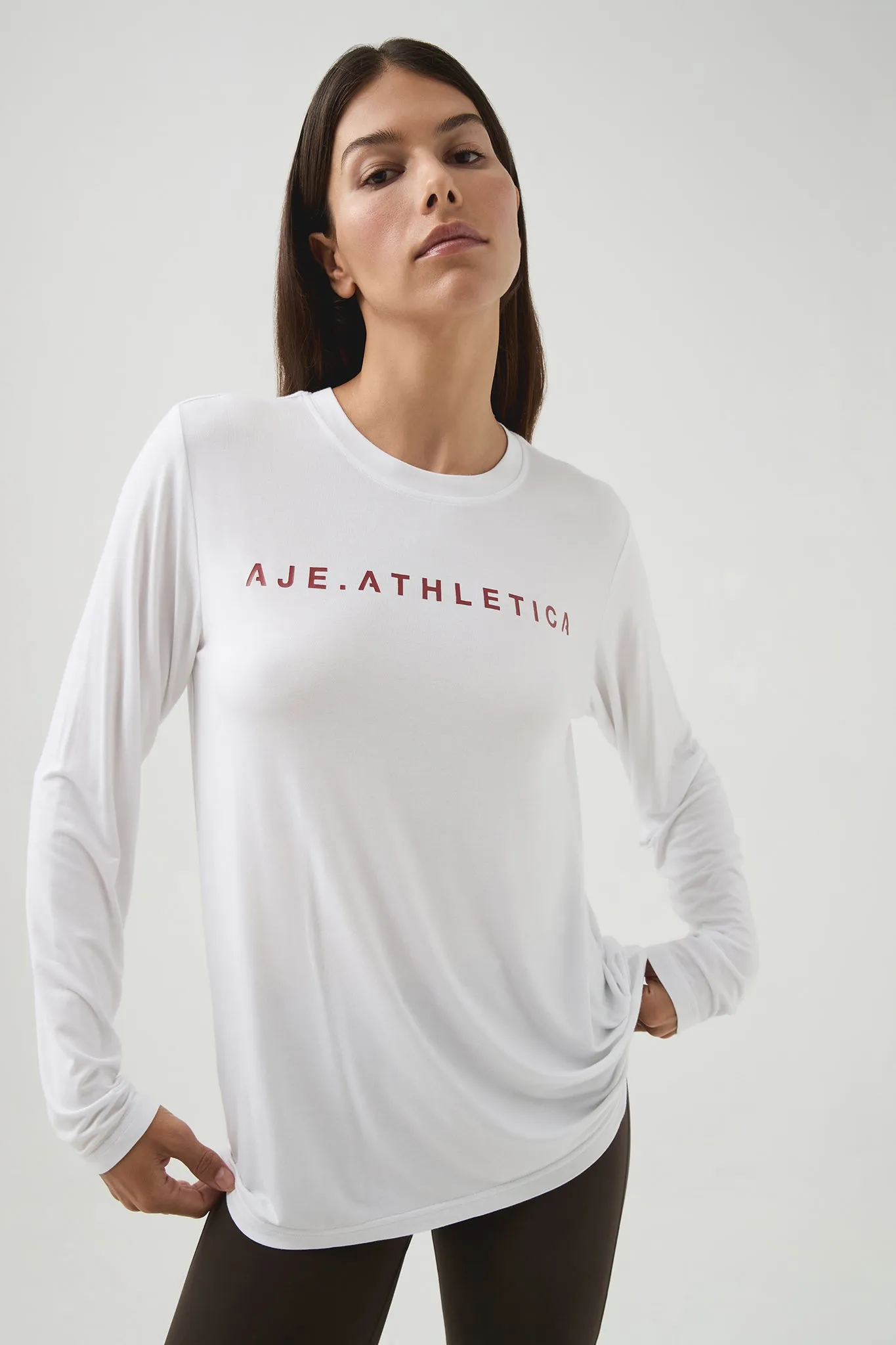 Jersey Long Sleeve Tee 130 sold by Aje product image thumbnail 4