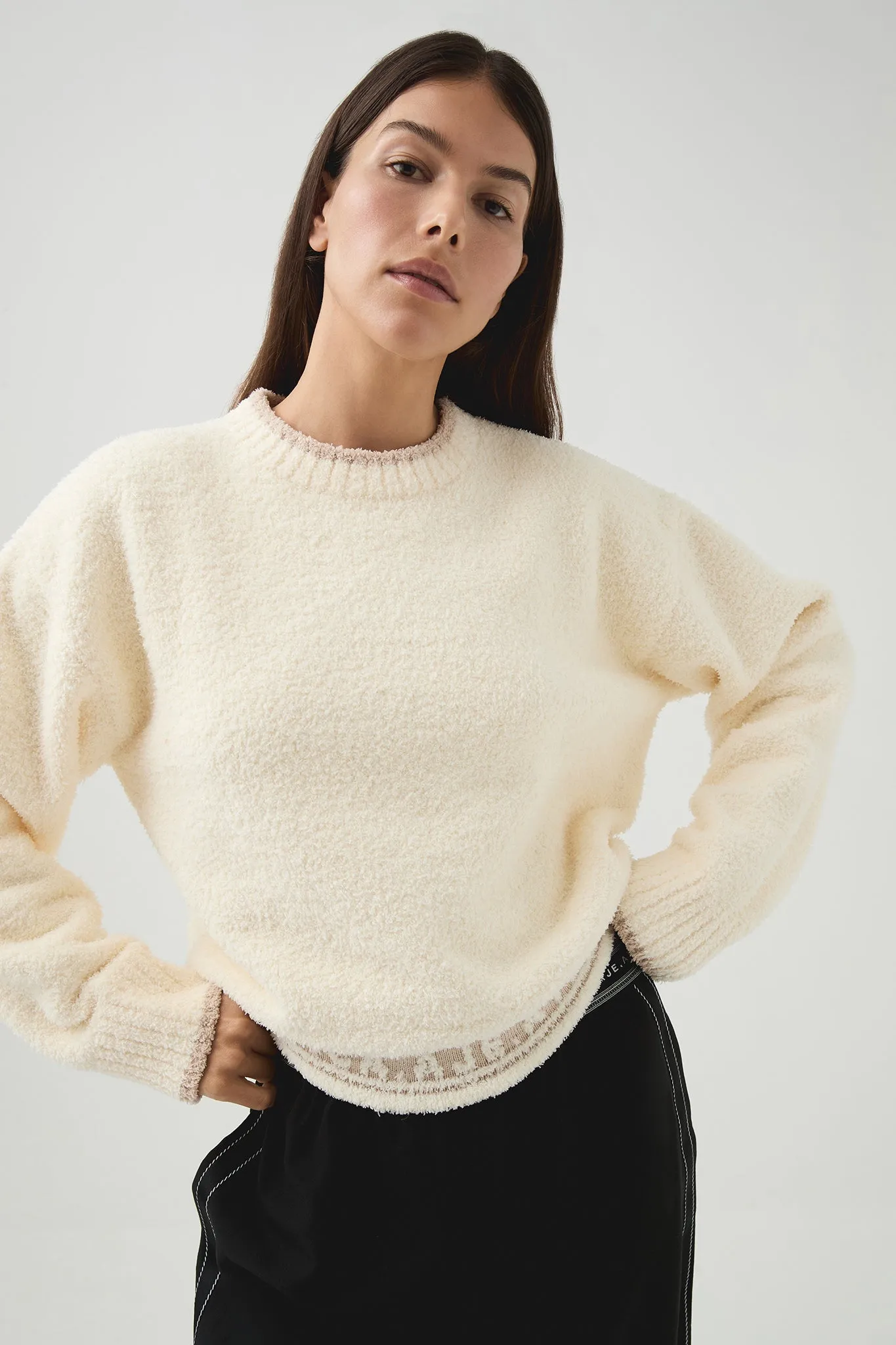 Textured Logo Knit Jumper 410 sold by Aje product image thumbnail 3