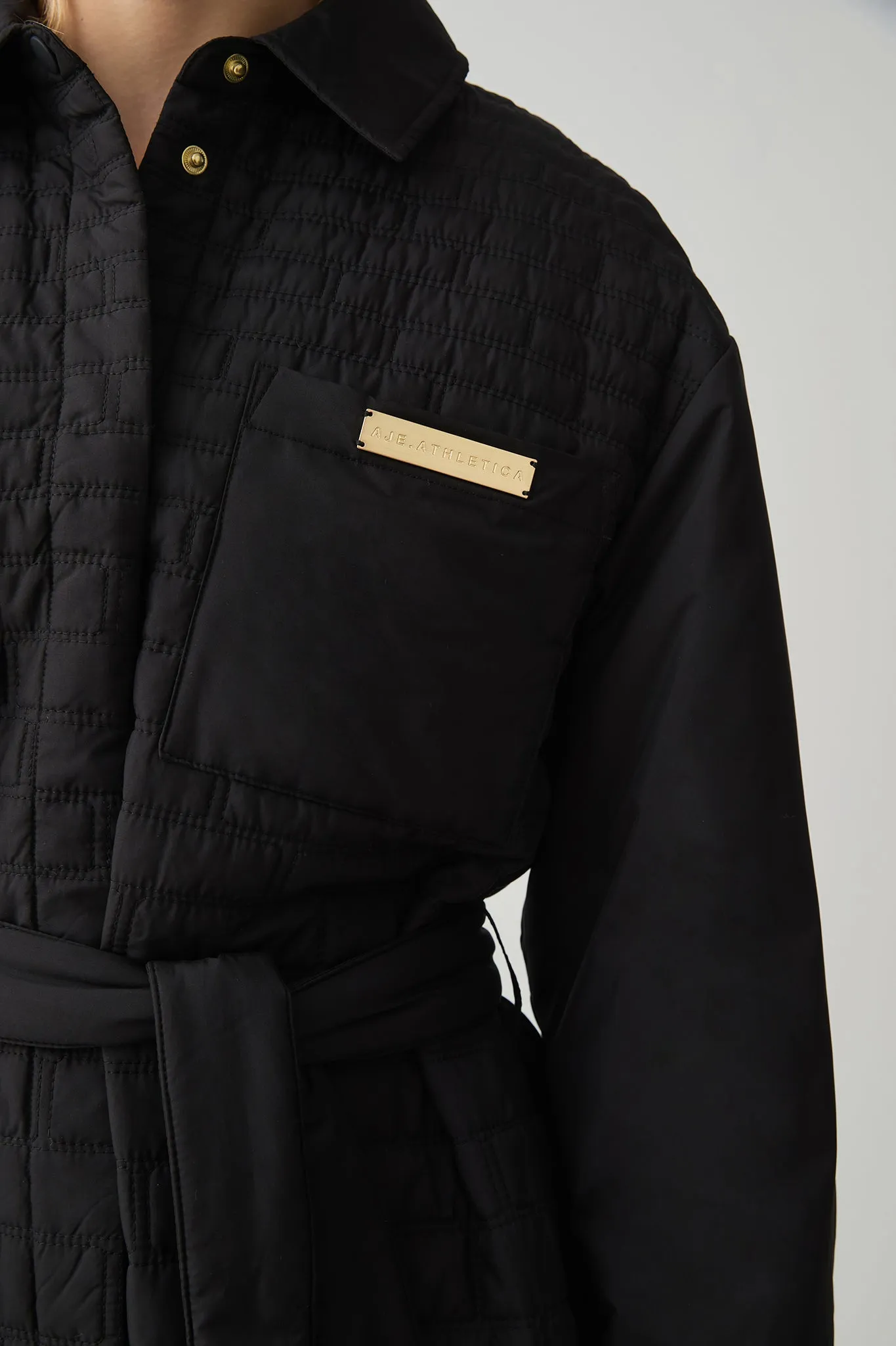 Belted Quilted Overshirt 421 sold by Aje product image thumbnail 5