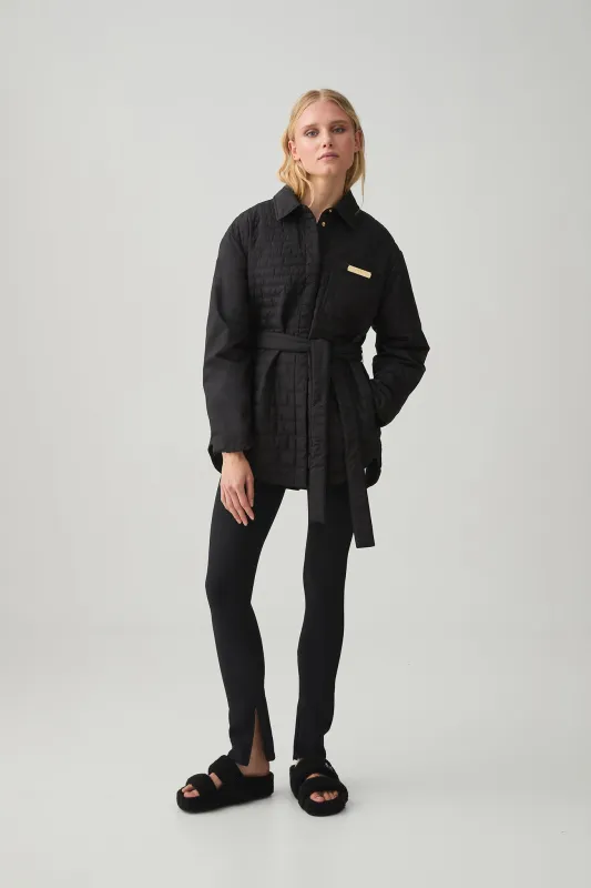 Belted Quilted Overshirt 421 sold by Aje