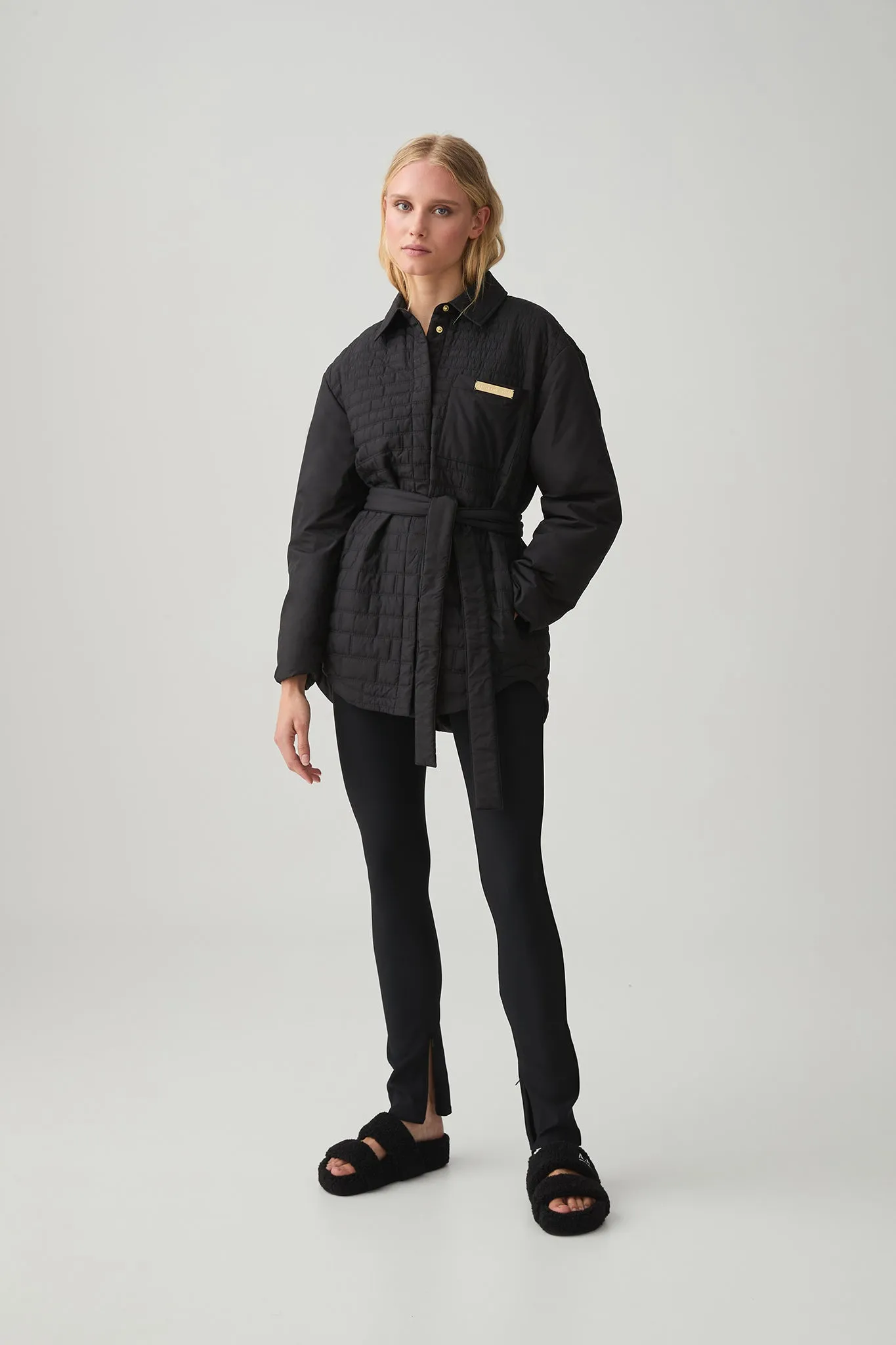 Belted Quilted Overshirt 421 sold by Aje product image thumbnail 4