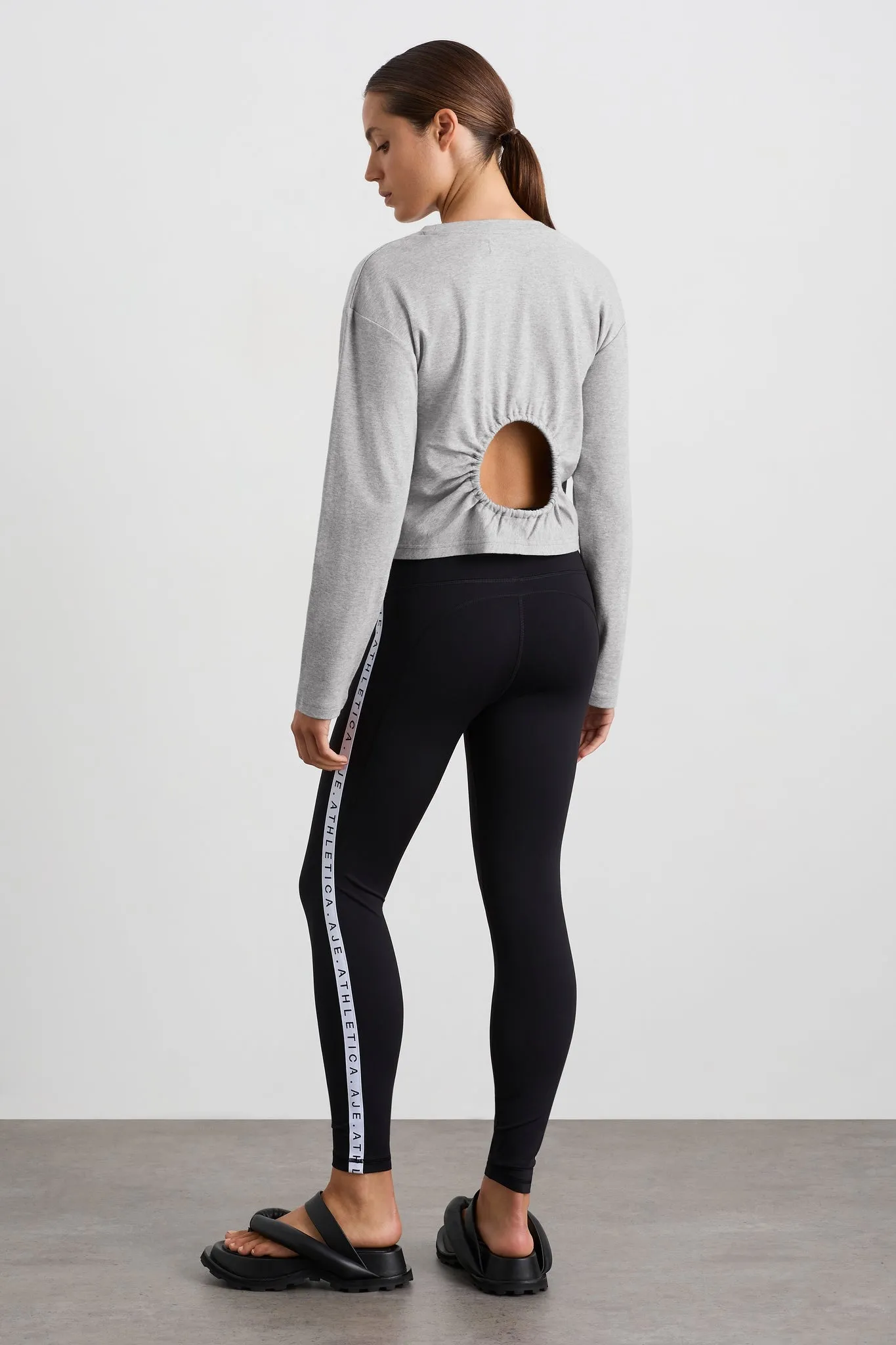 Keyhole Drawstring Long Sleeve Tee 149 sold by Aje product image thumbnail 5