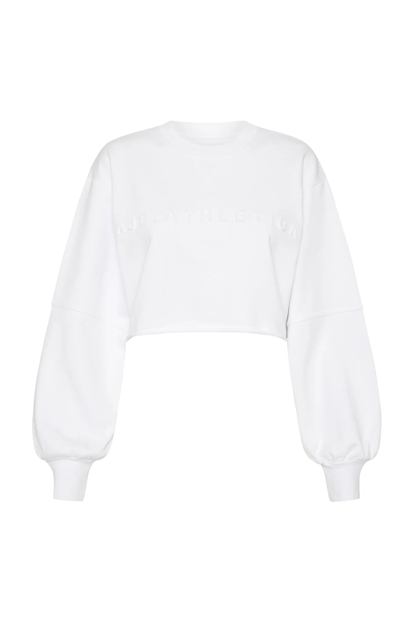 Cropped Embossed Logo Crew Jumper 413 sold by Aje product image thumbnail 2