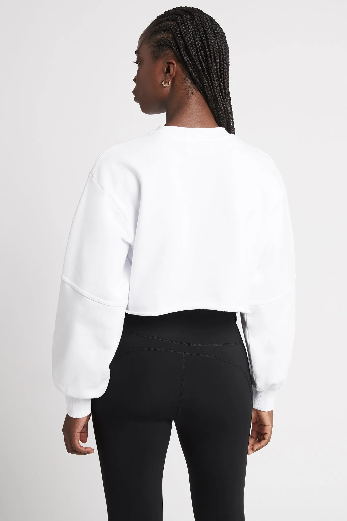 Cropped Embossed Logo Crew Jumper 413 sold by Aje product image thumbnail 5