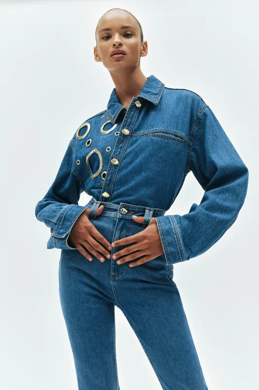Stella Denim Shirt sold by Aje