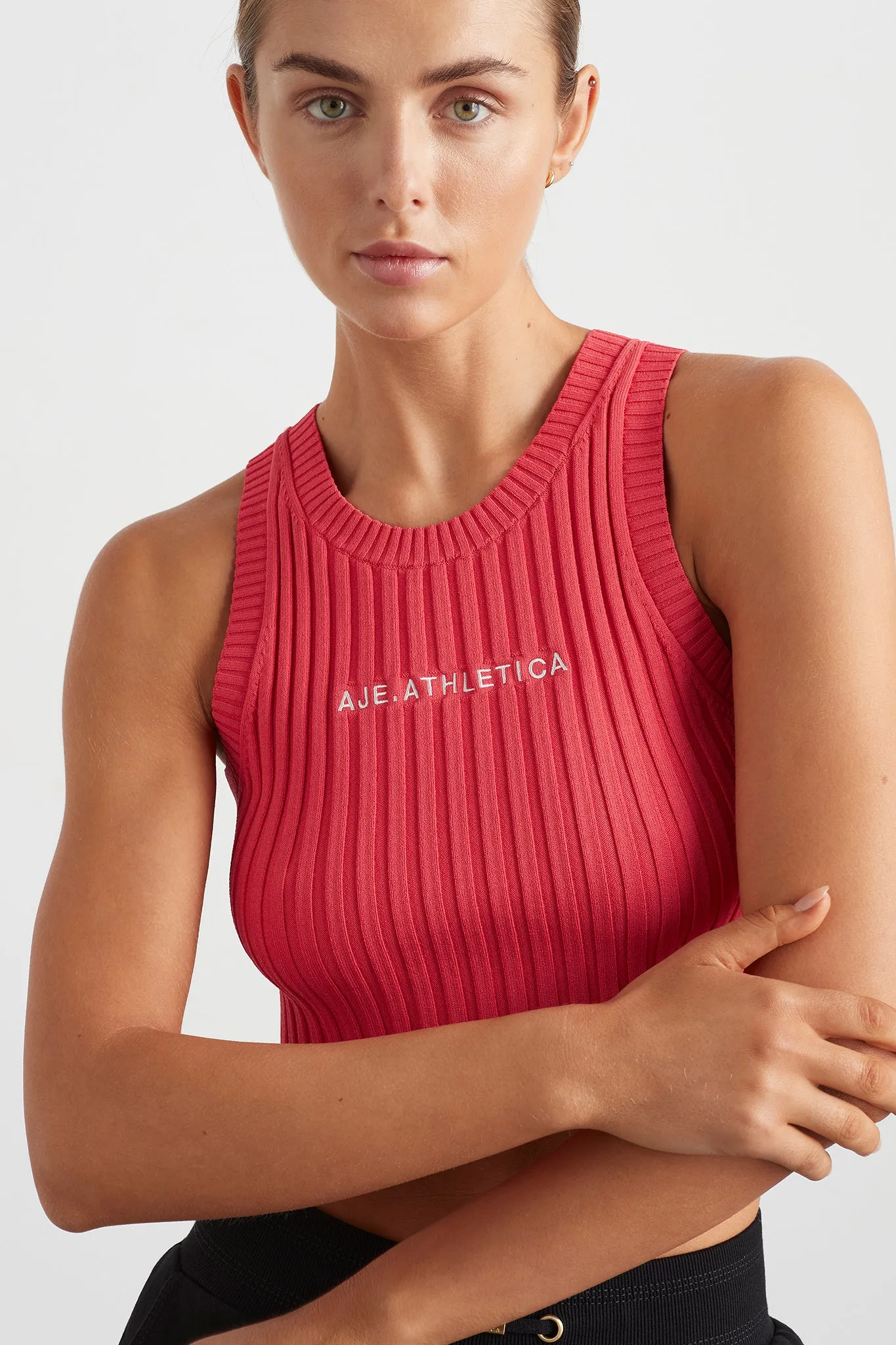 Cropped Knitted Logo Tank 135 sold by Aje product image thumbnail 5