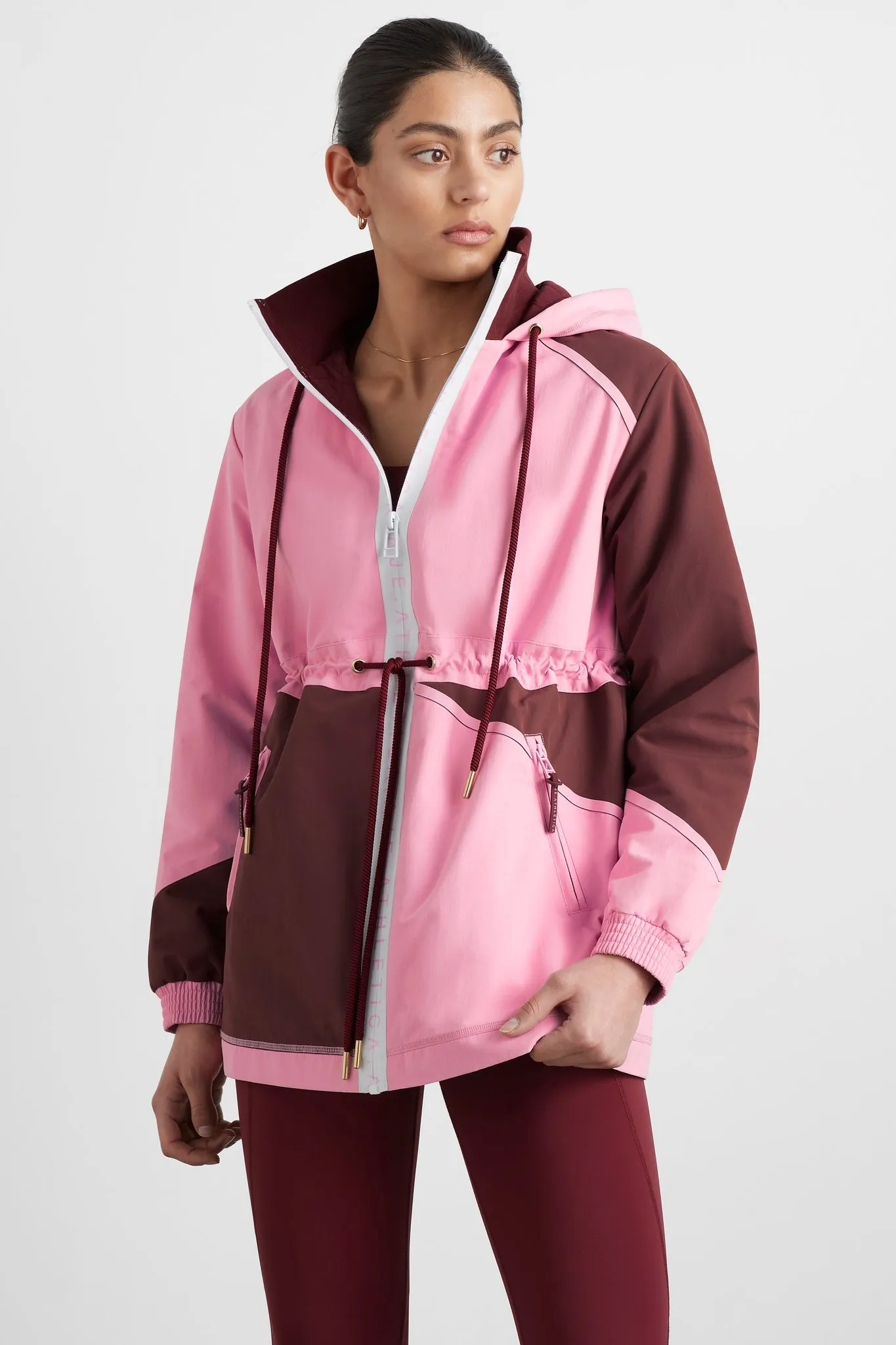 Colour Block Long Jacket 731 sold by Aje