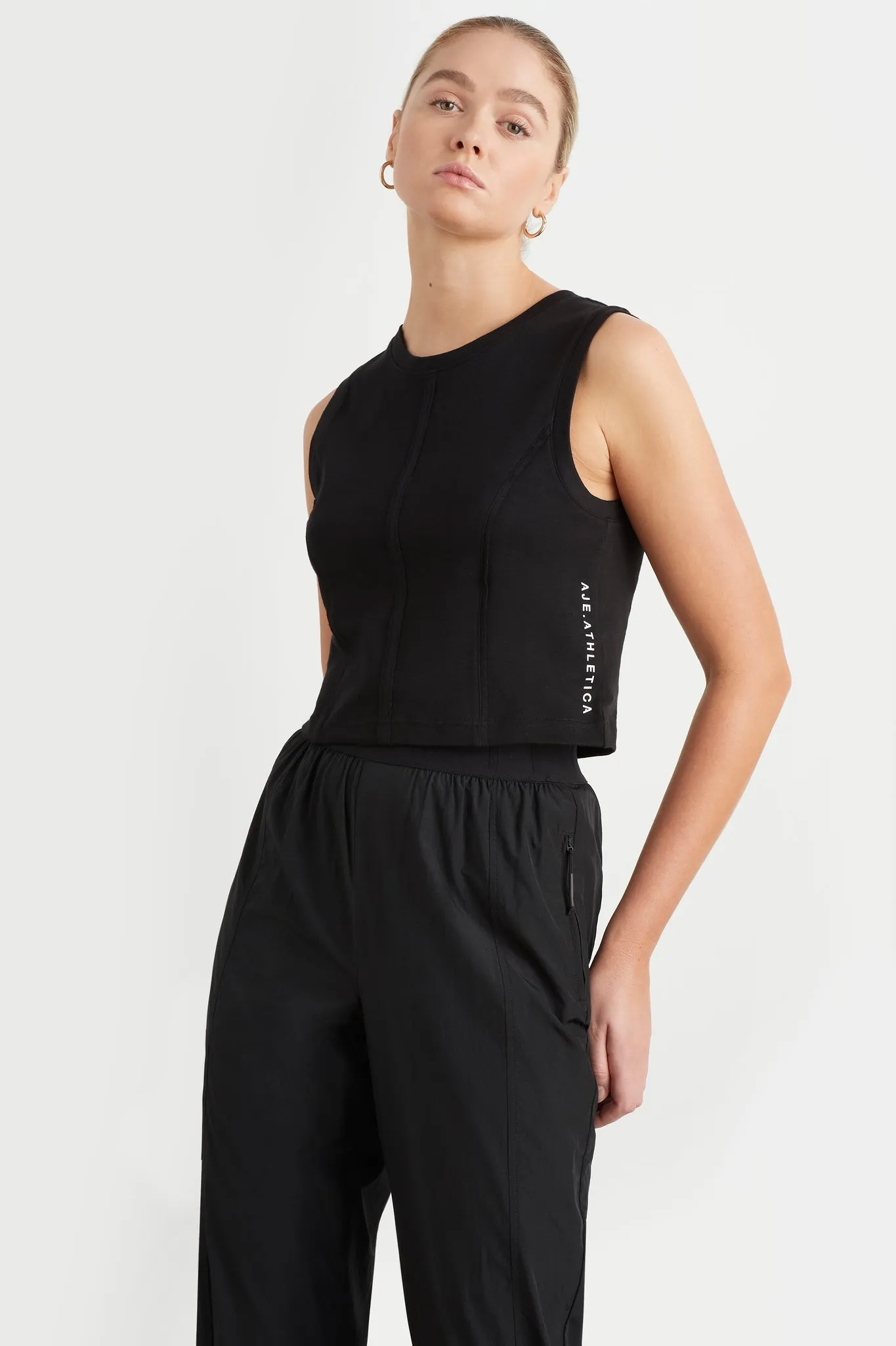 Raw Edge Seams Tank 138 sold by Aje