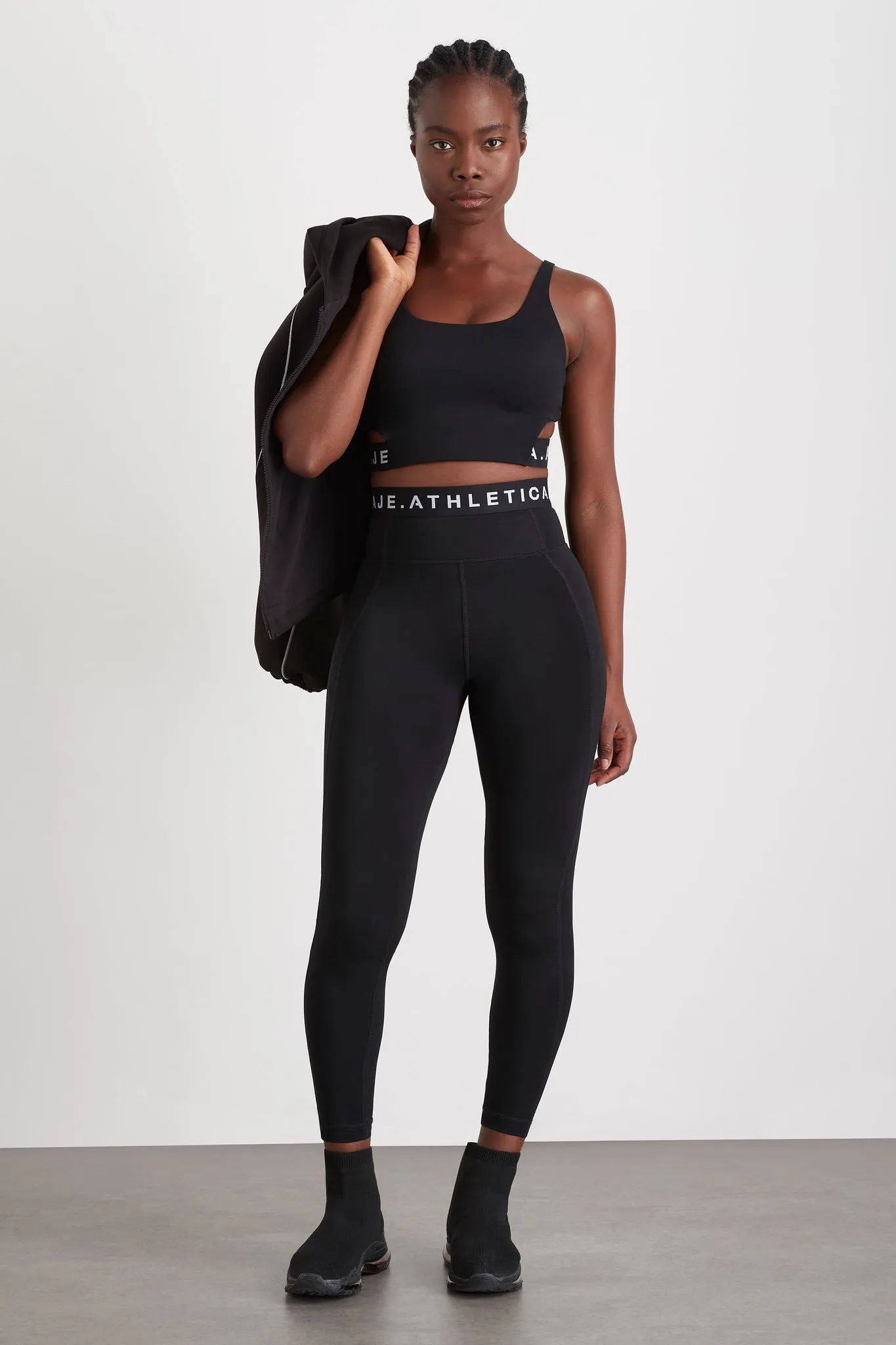 High Rise Logotape Full Length Legging 208 sold by Aje