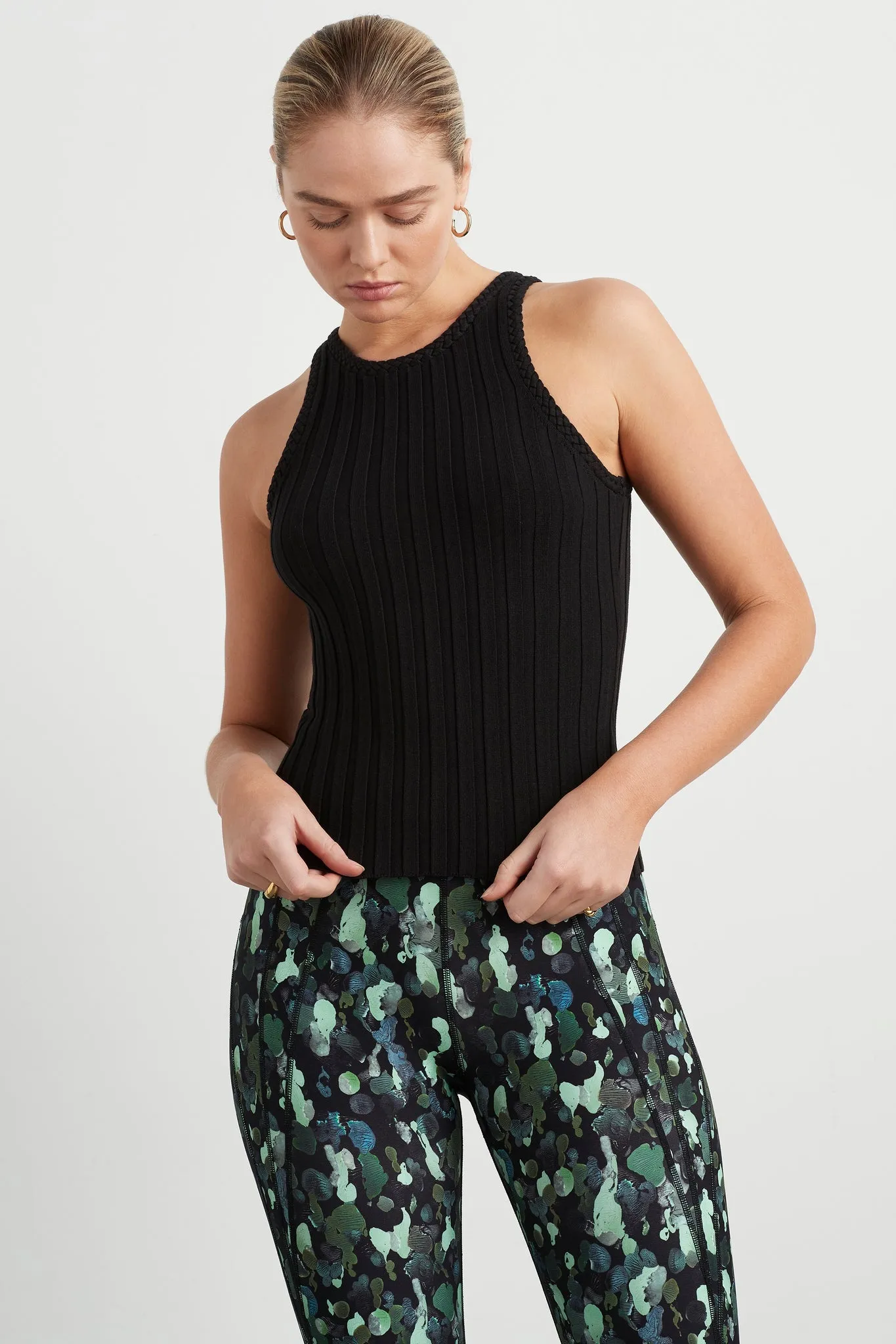 Hydra Braided Racer Knit Top sold by Aje