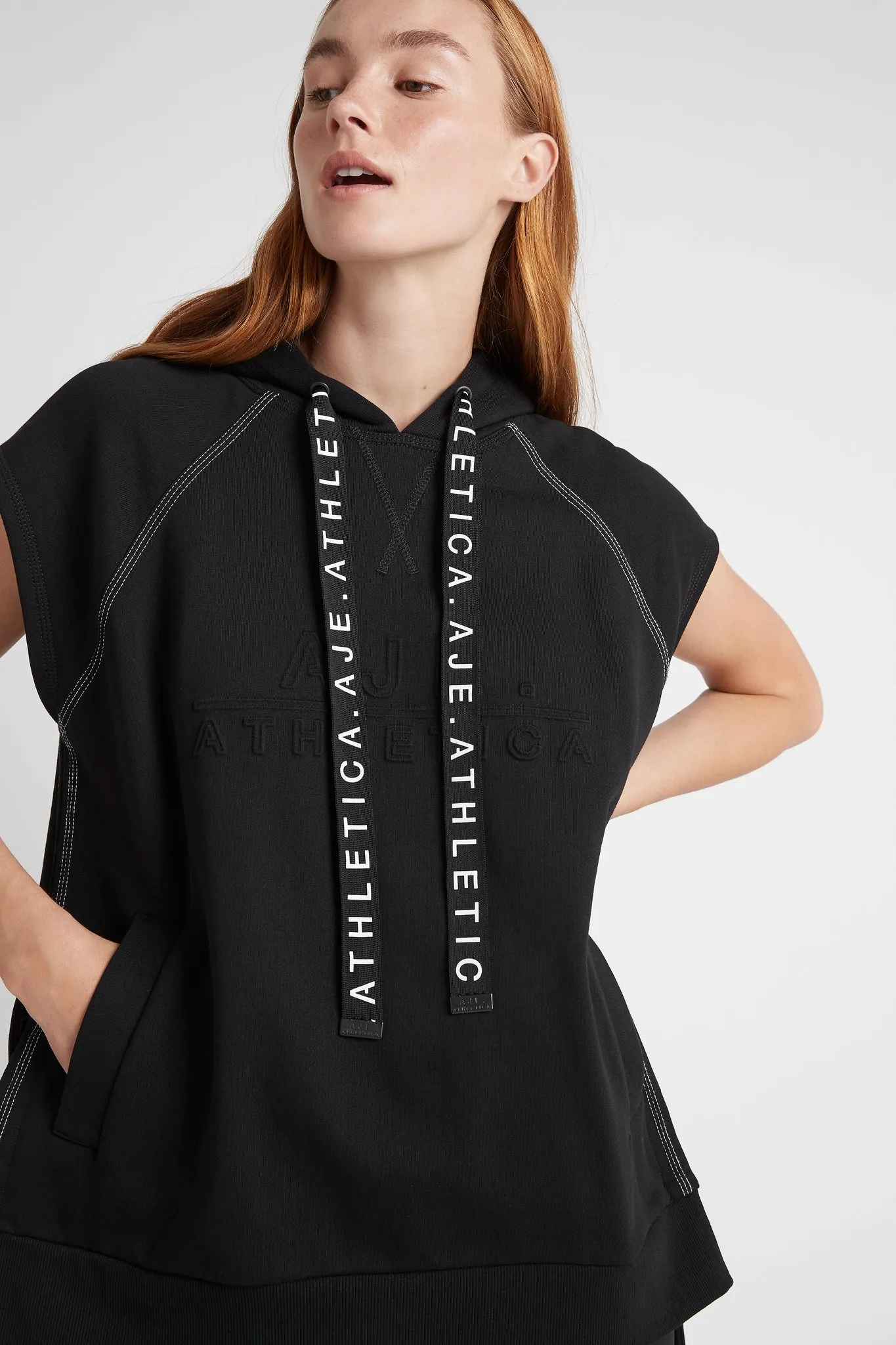 Classic Longline Short Sleeve Hoodie 404 sold by Aje product image thumbnail 4