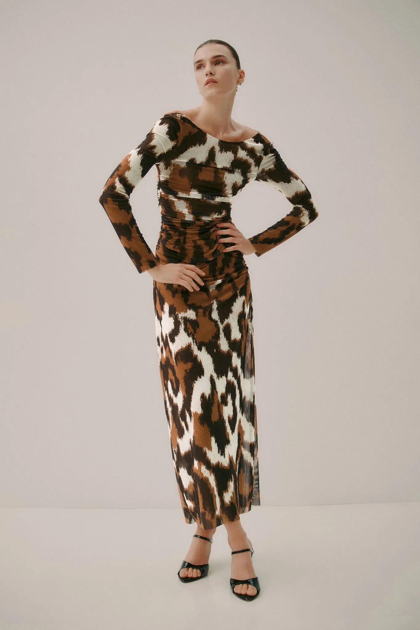 Sym Long Sleeve Dress sold by Aje