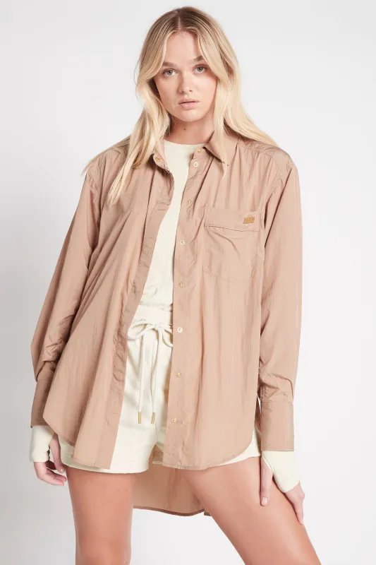 Side Split Windbreaker Shirt 406 made by Aje