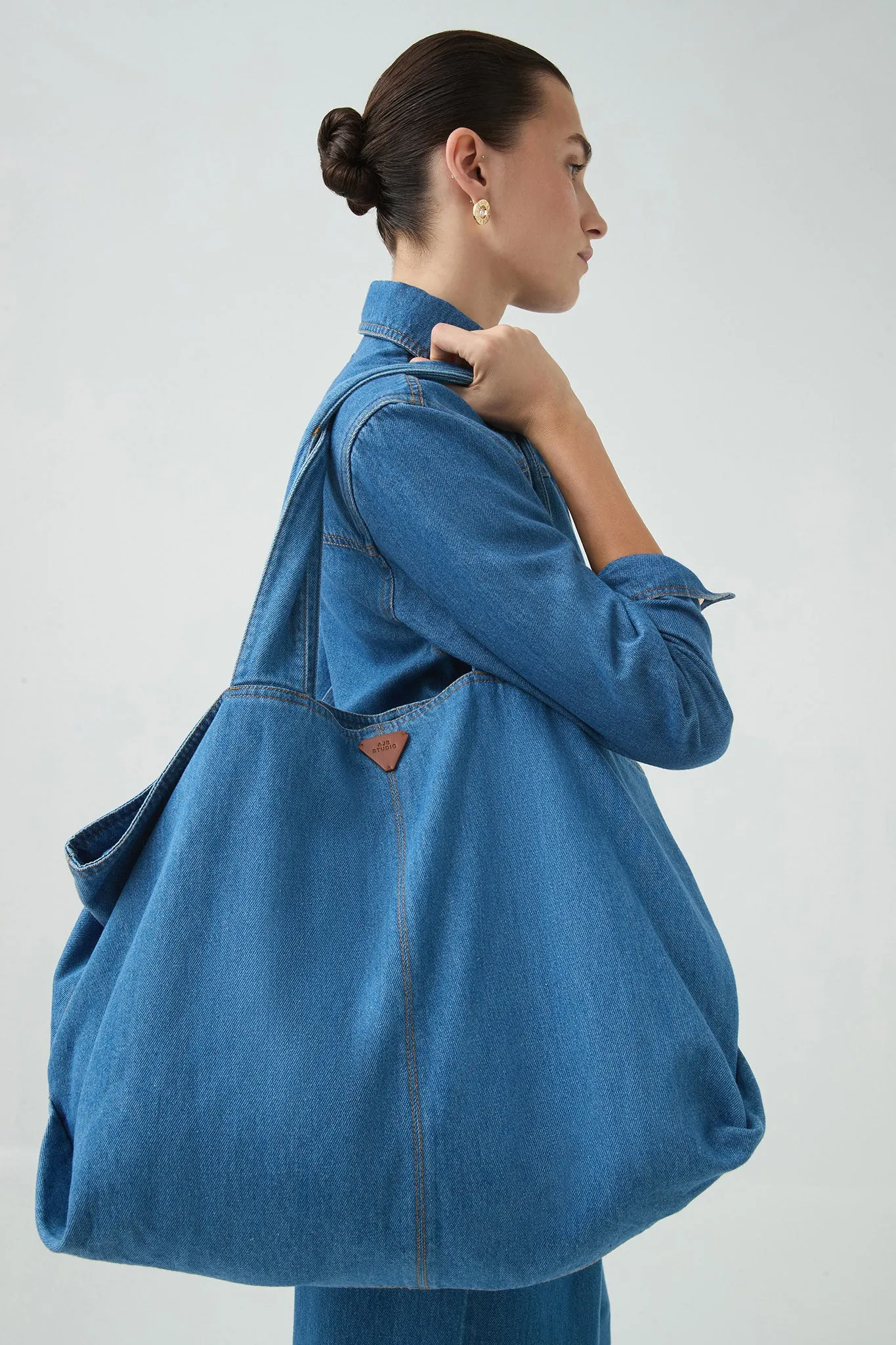 Synergy Denim Tote sold by Aje product image thumbnail 3