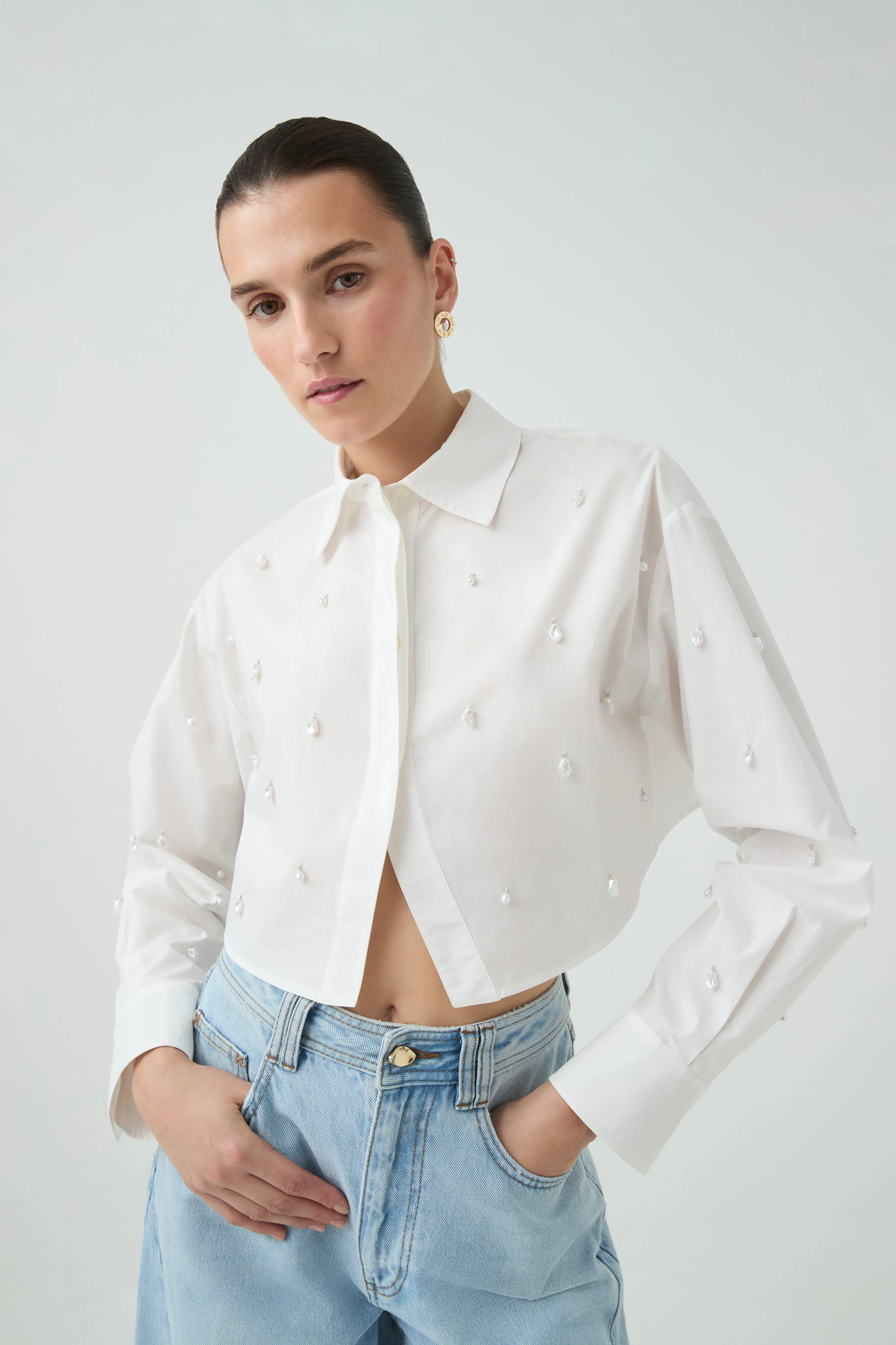 Havana Embellished Shirt sold by Aje