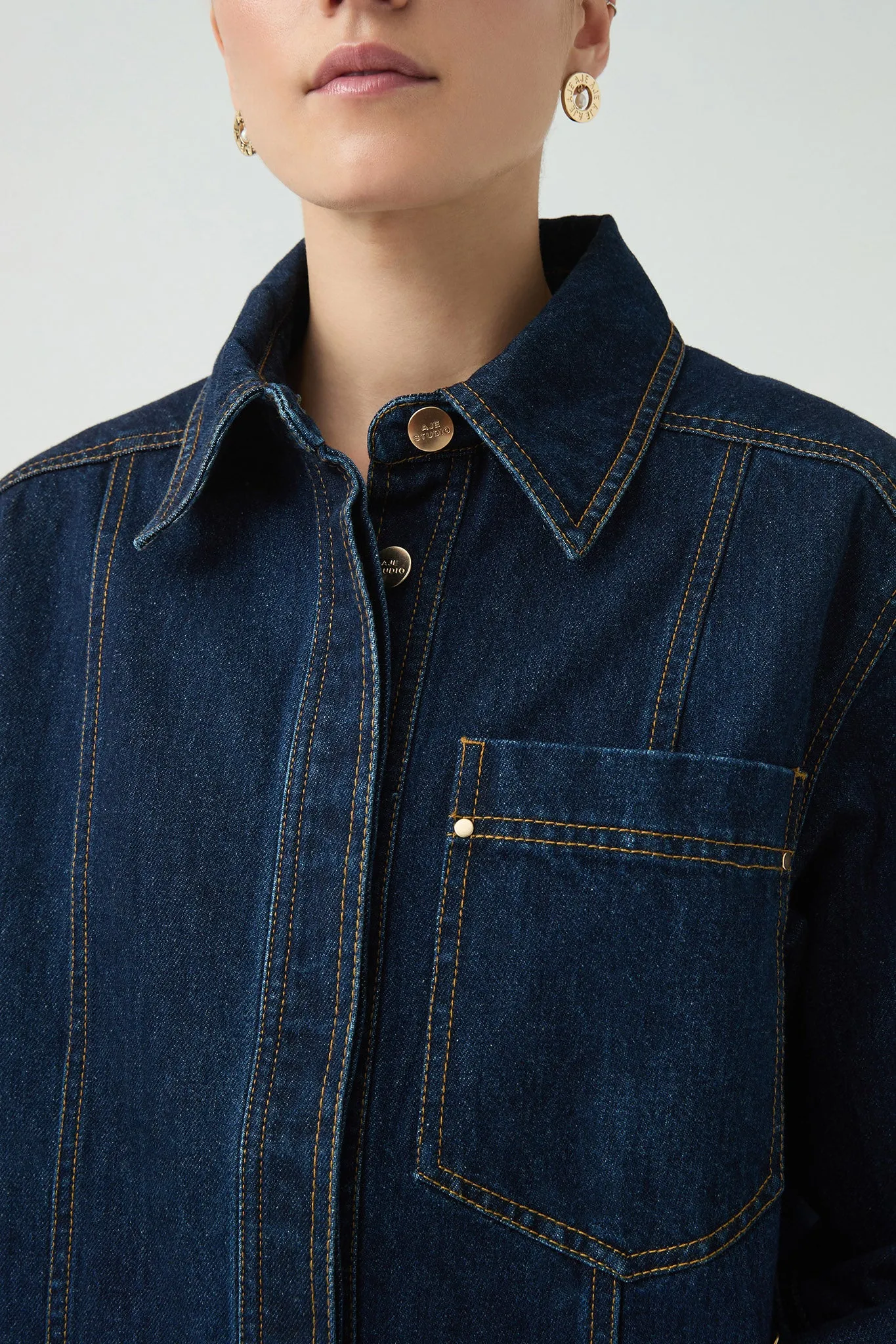 Junee Denim Shirt sold by Aje product image thumbnail 3