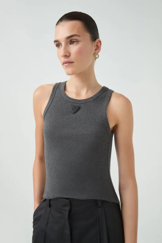 Cowrie High Neck Tank sold by Aje