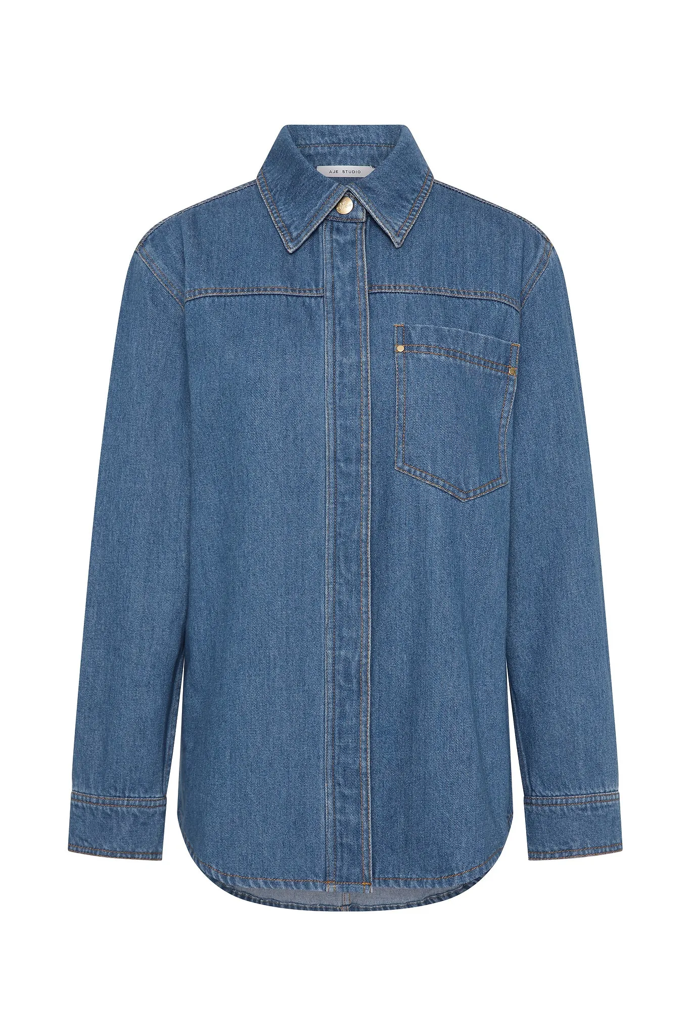 Long Sleeve Sunray Denim Shirt sold by Aje product image thumbnail 2