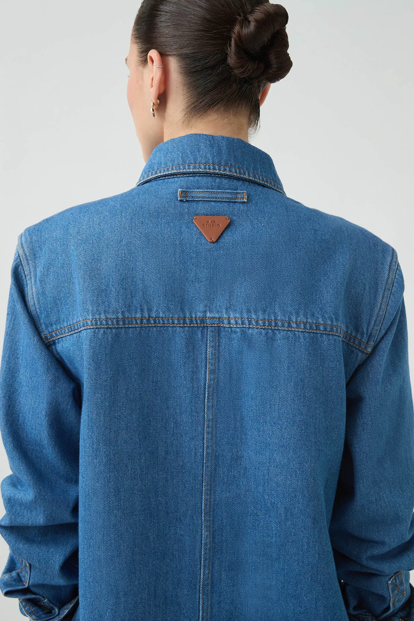 Long Sleeve Sunray Denim Shirt sold by Aje product image thumbnail 5