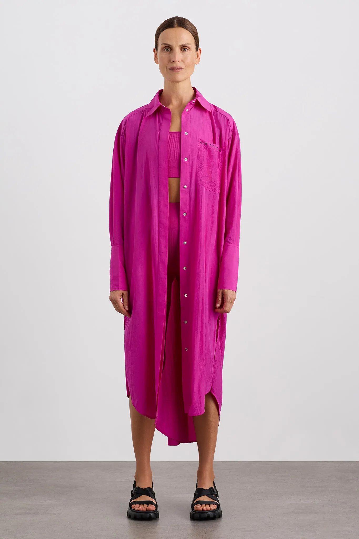 Longline Oversized Shirt 441 sold by Aje