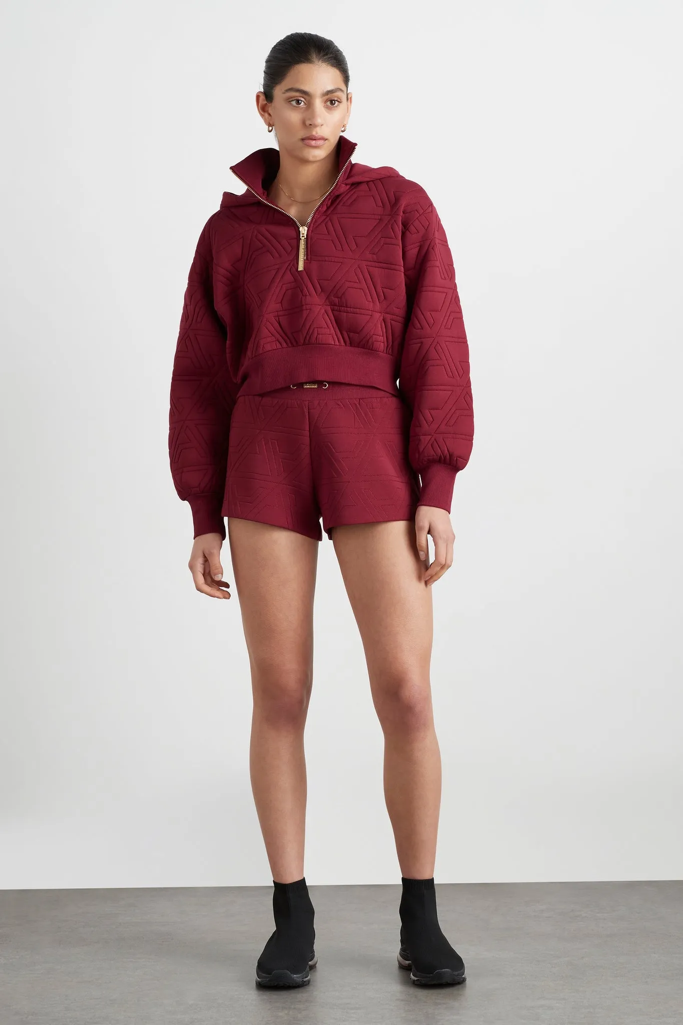 Quilted Scuba Hoodie 729 sold by Aje product image thumbnail 3