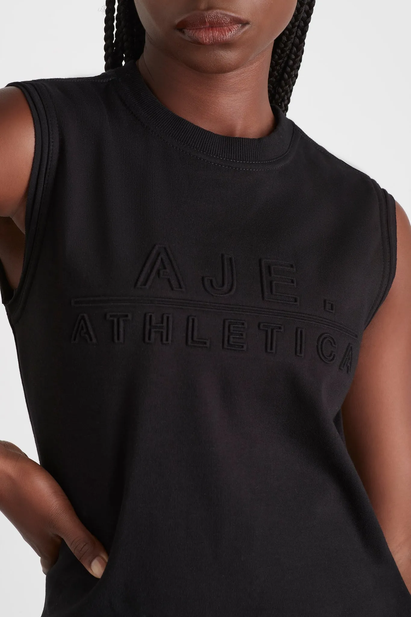 Embossed Classic Logo Tank 101 sold by Aje