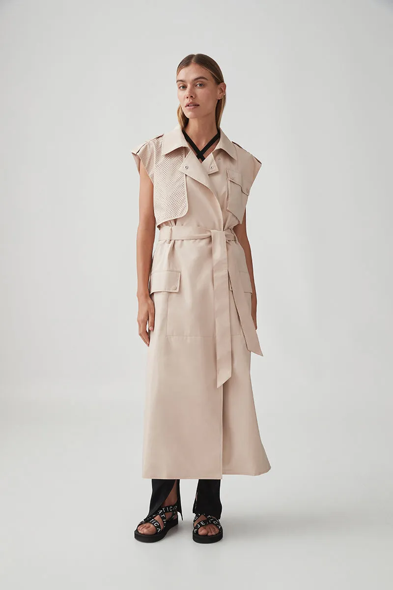 Sleeveless Belted Trench 703 sold by Aje